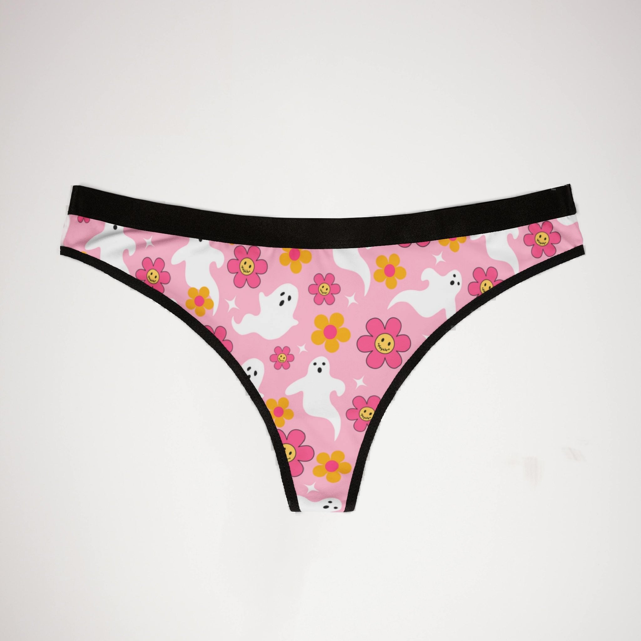 Women's thongs groovy halloween