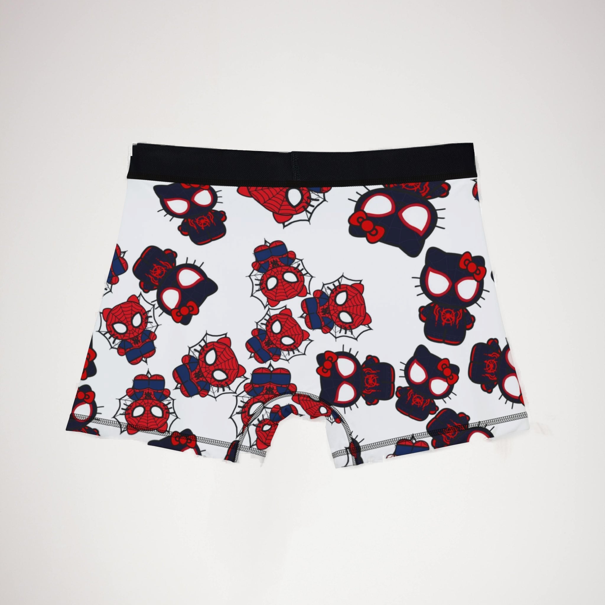 Men's boxers kitty spider dark white