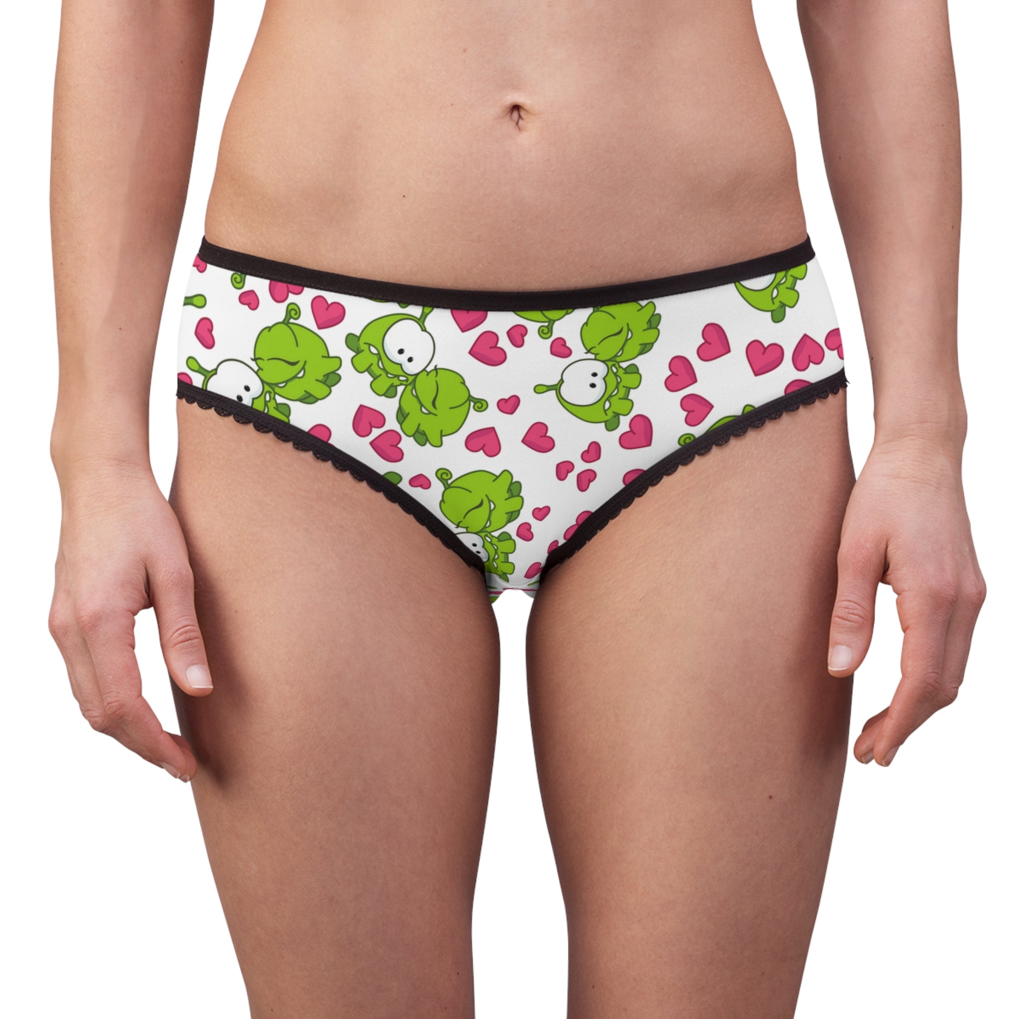 Women's briefs om nom kiss valentine white