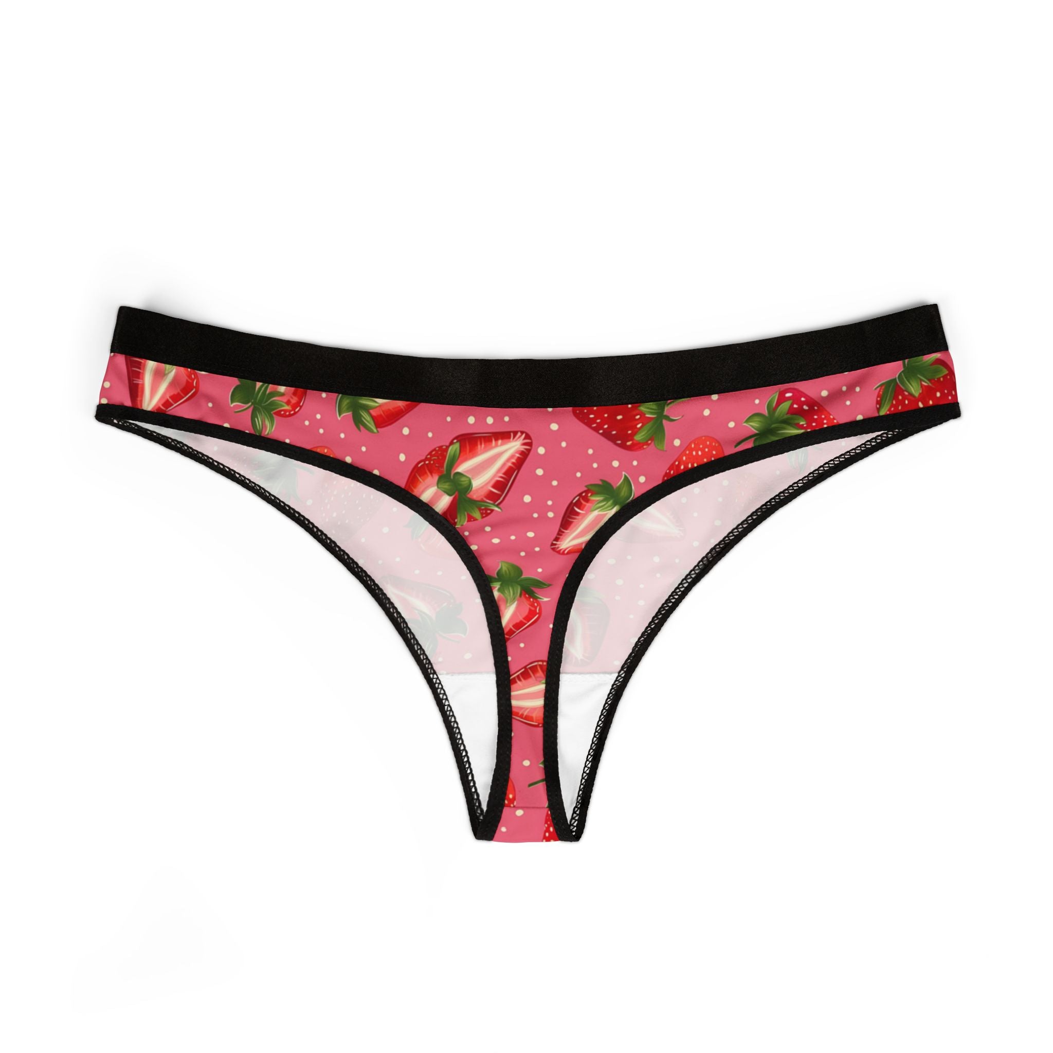 Women's thongs strawberry fruit