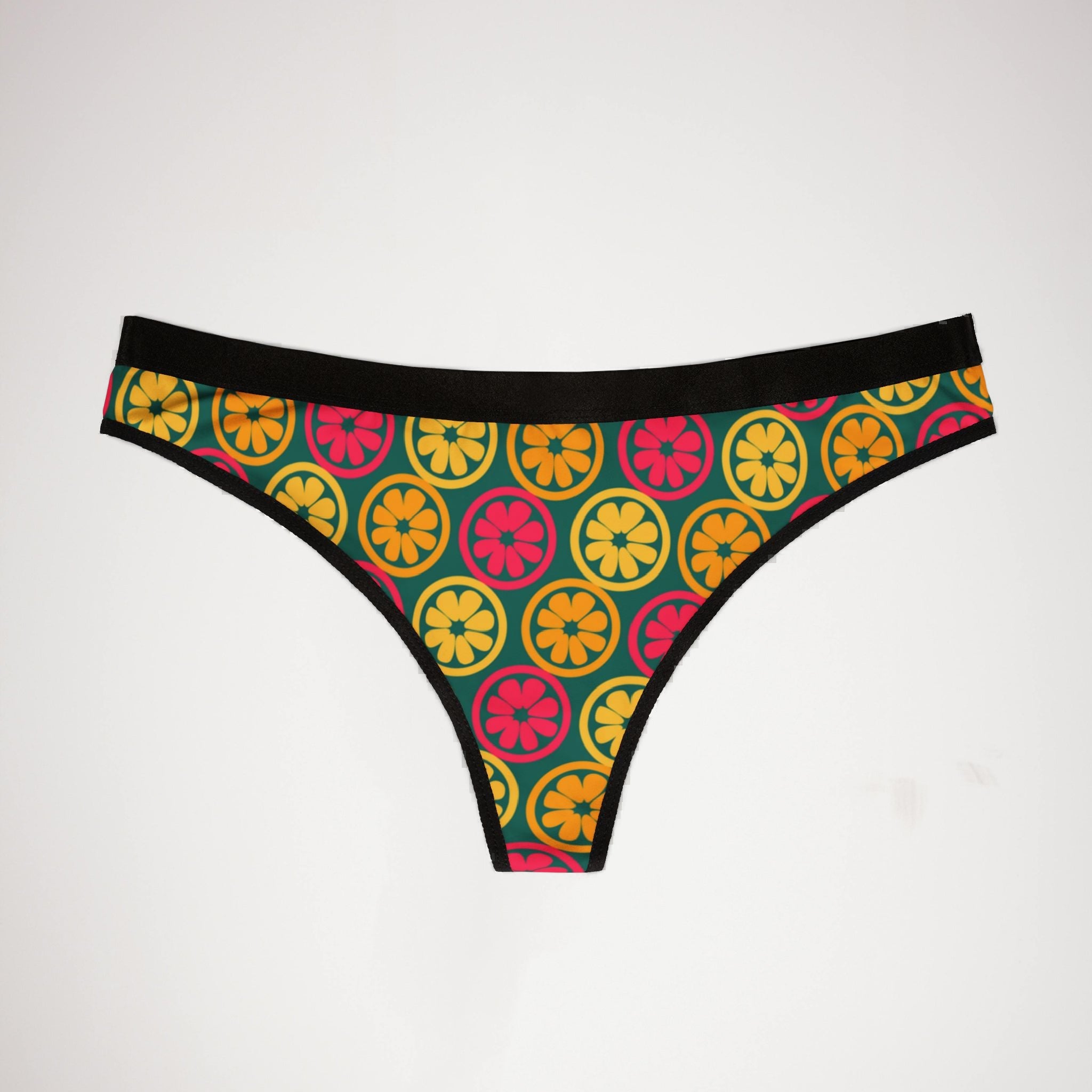Women's thongs tropical island garden