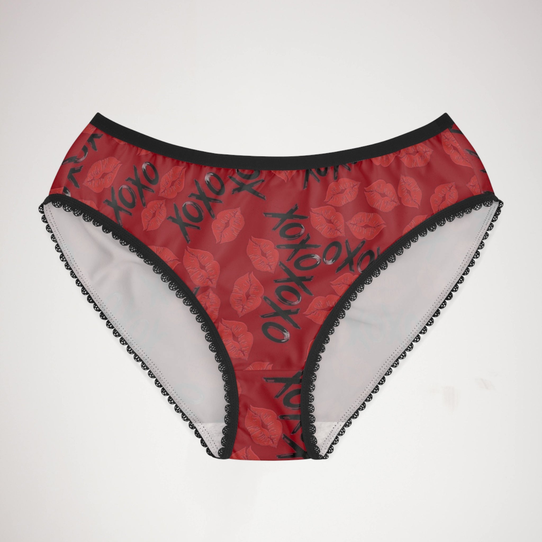 Women's briefs xoxo kiss valentine red