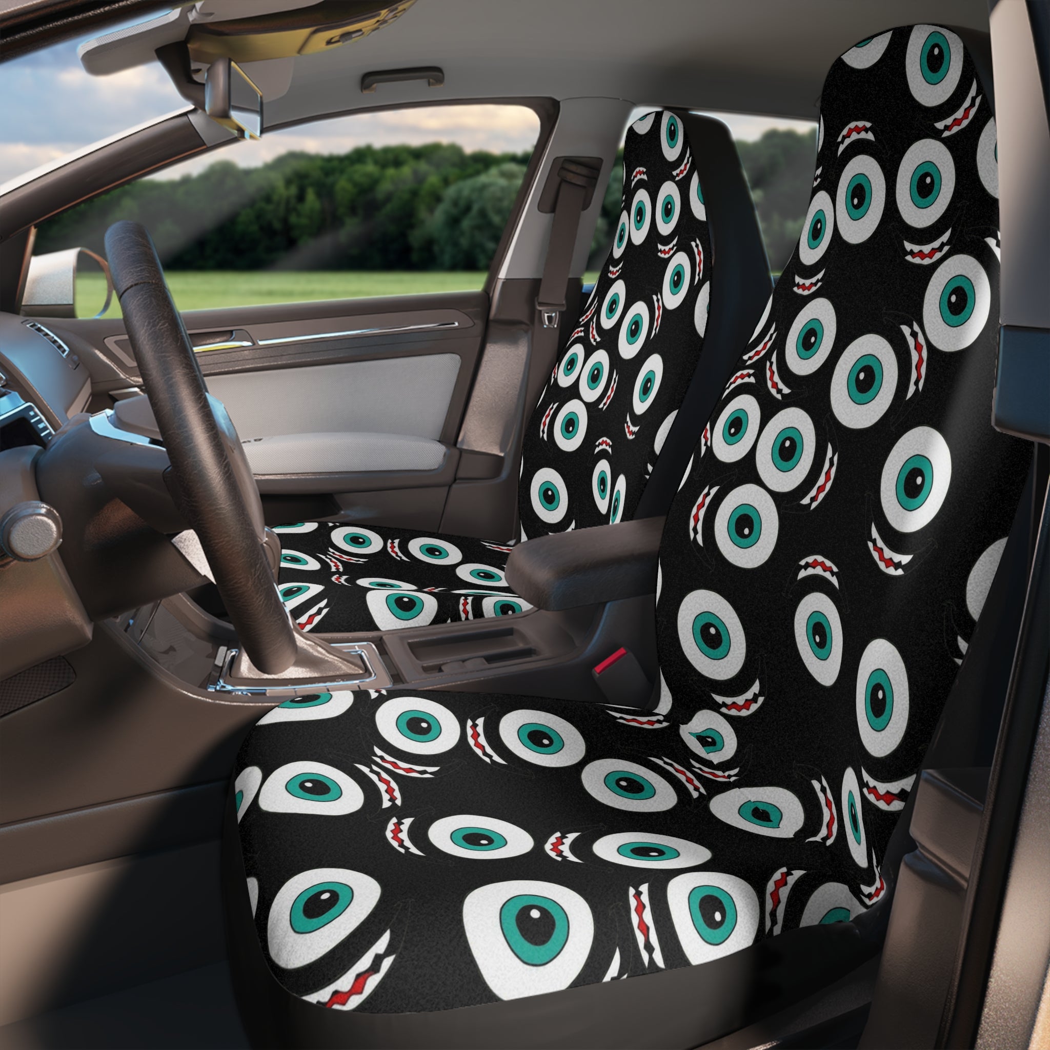 Car seat covers Mike wazowski black