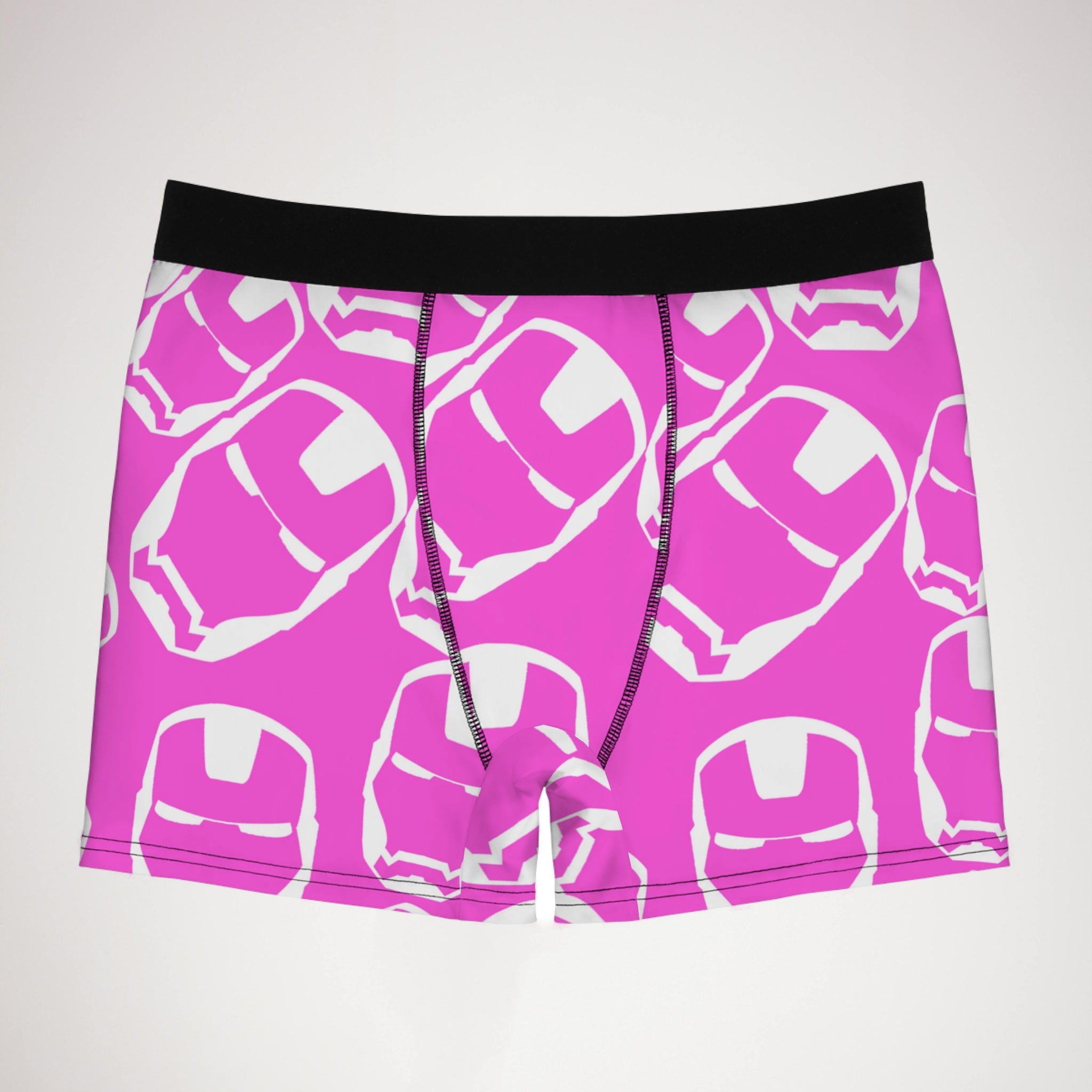 Men's boxer briefs iron man pink