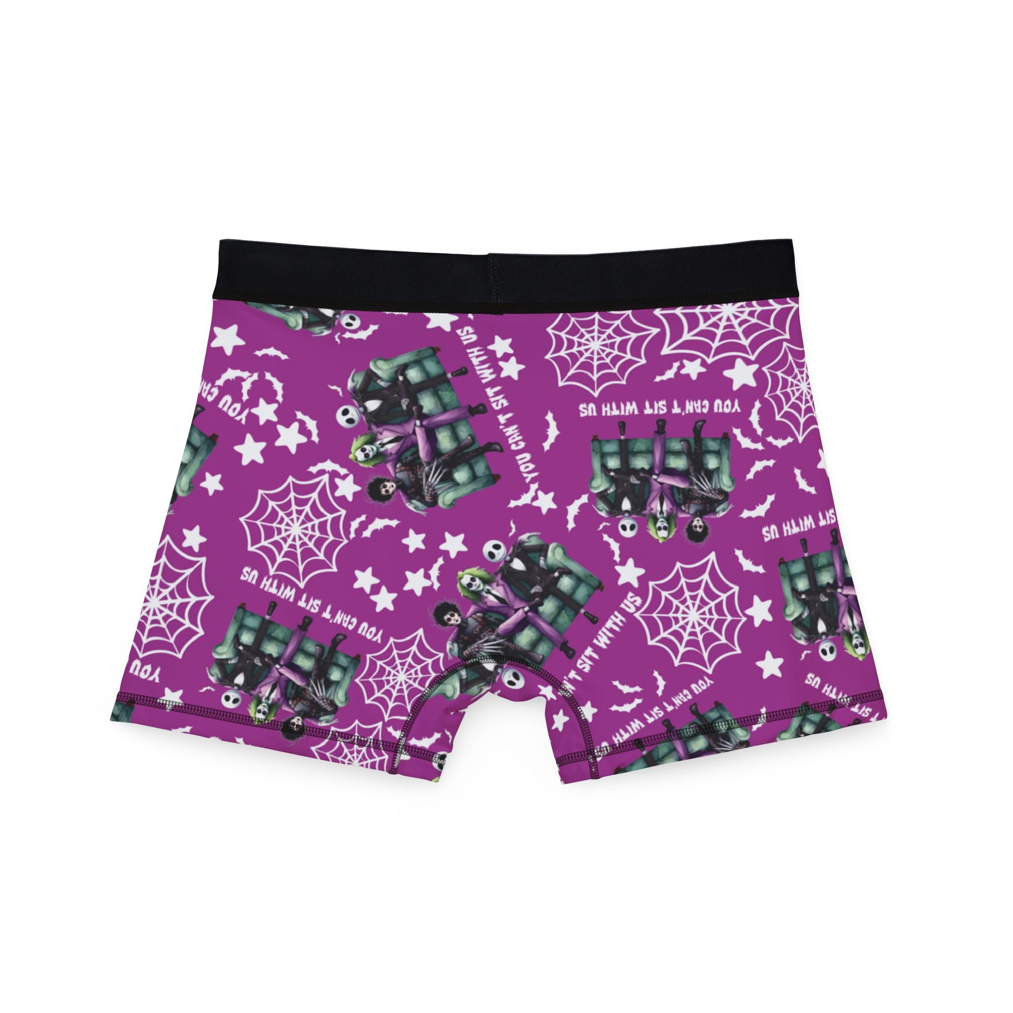 Men's boxers you can't sit with us halloween purple