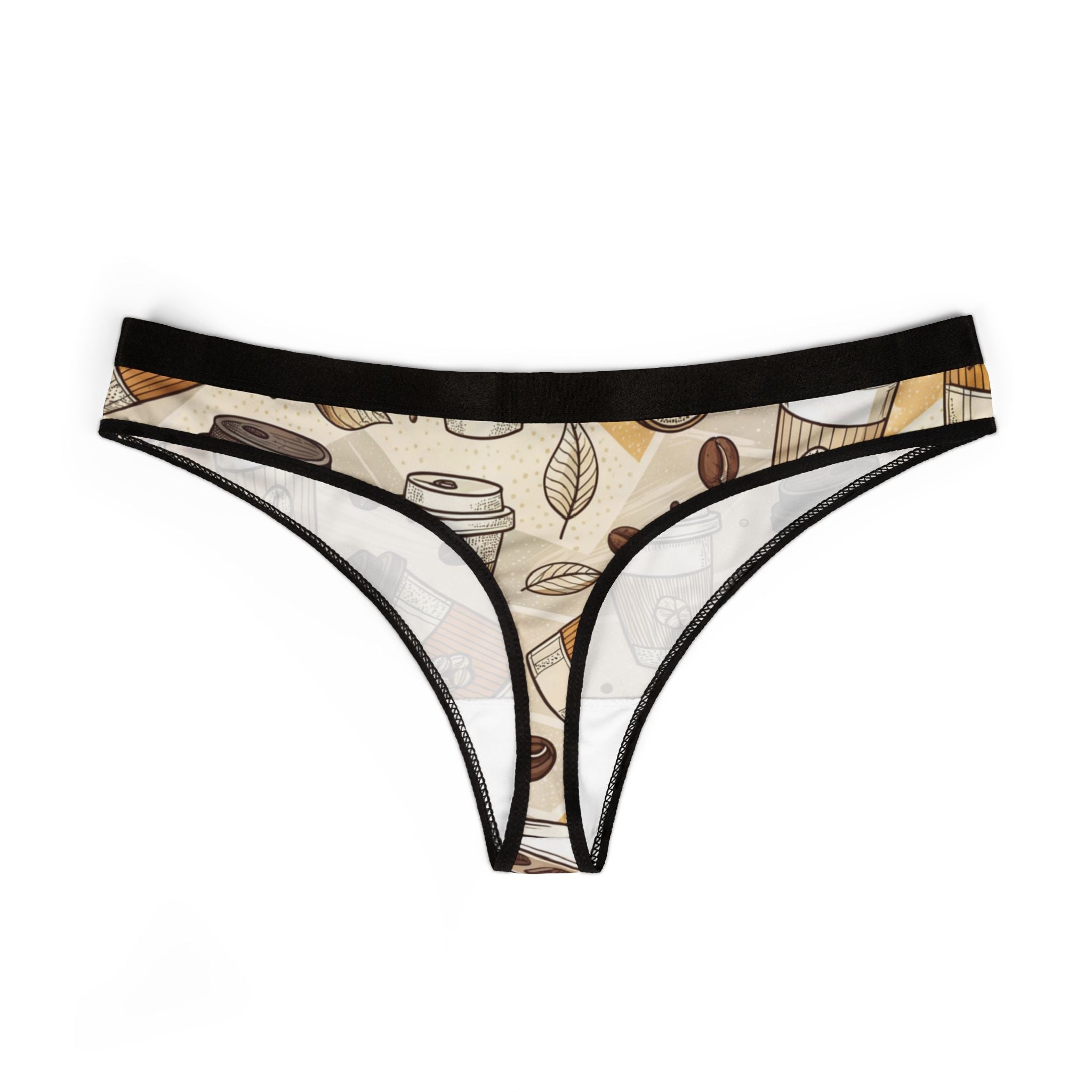 Women's thongs coffee one