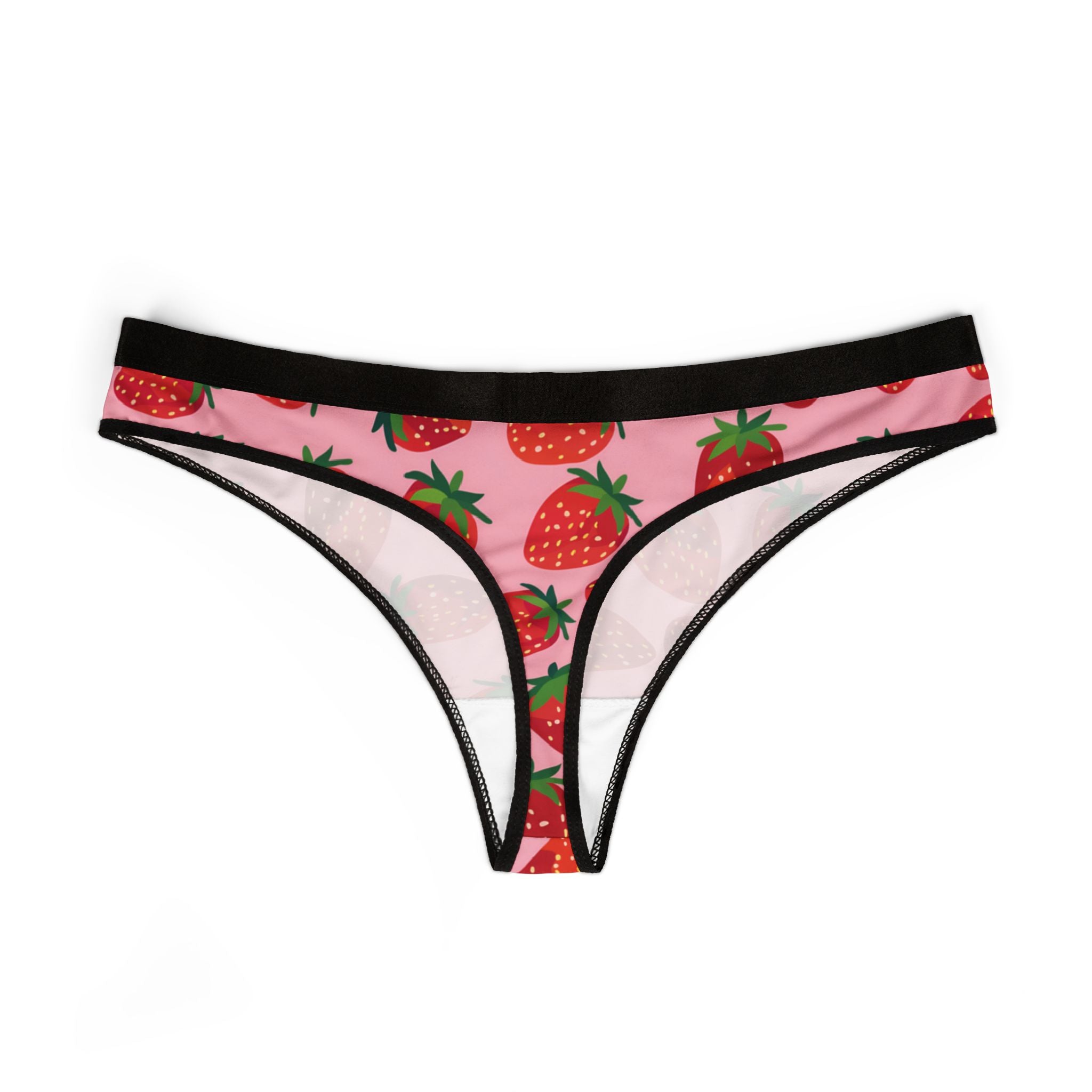 Women's thongs strawberry fruit