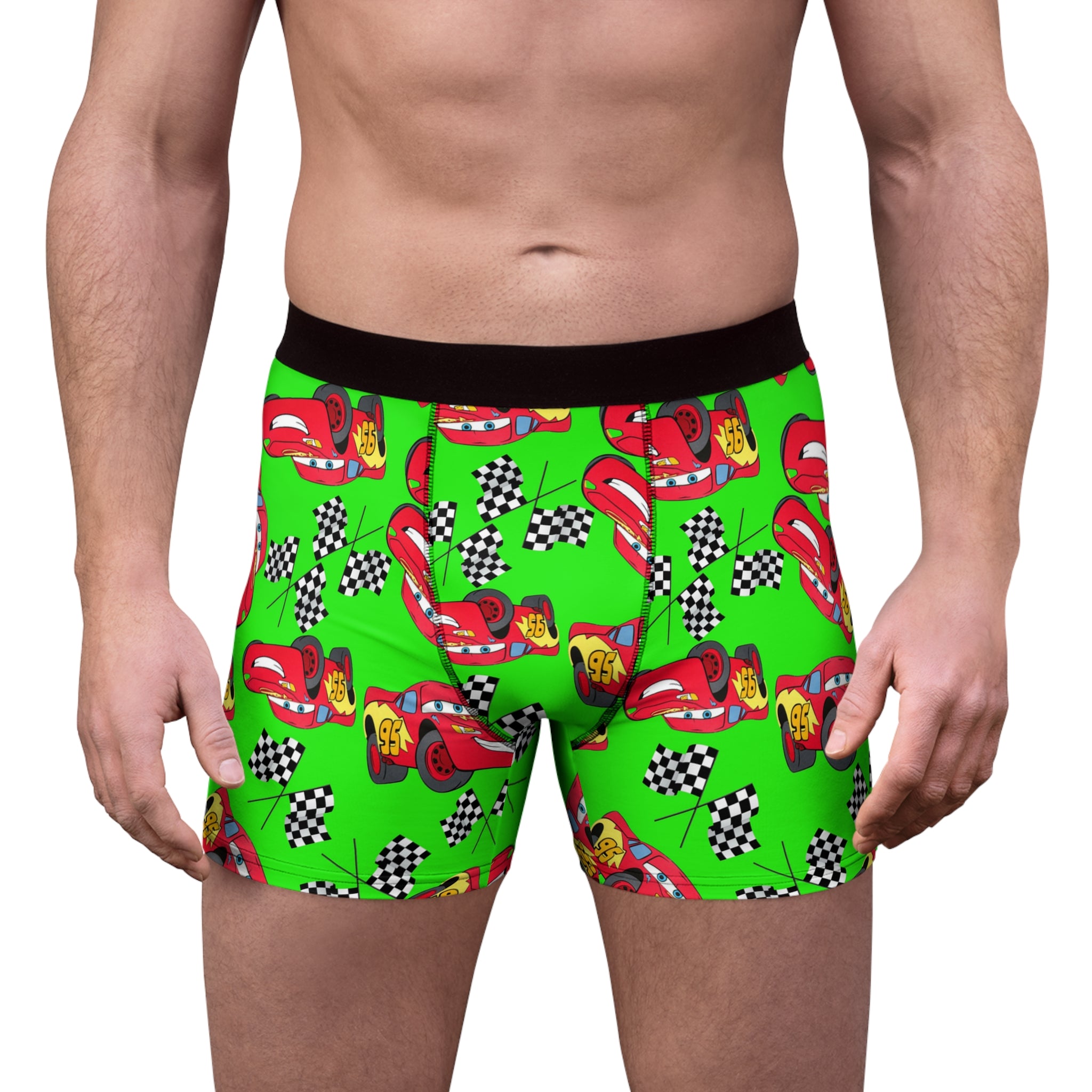 Men's boxer briefs mcqueen flag green