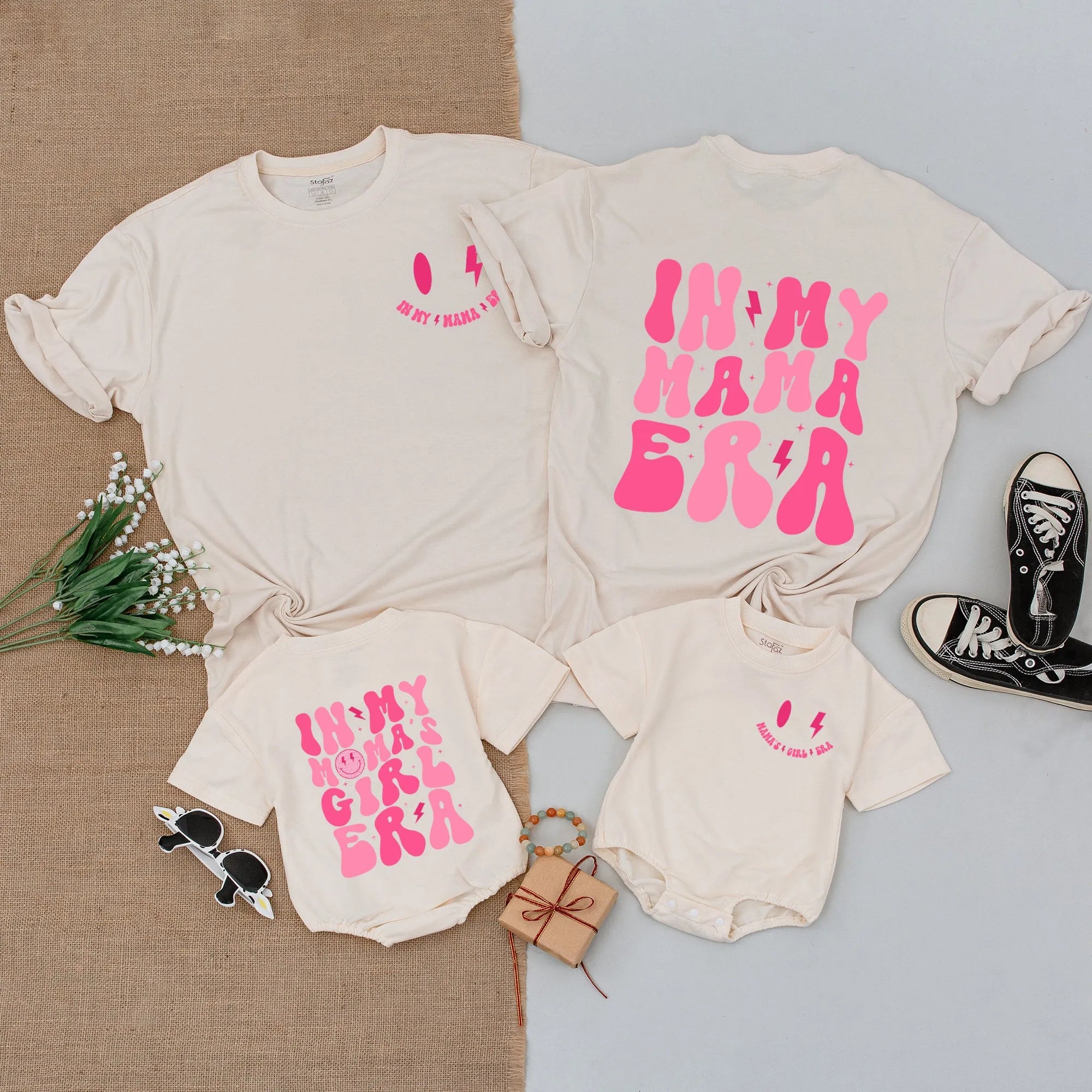 In My Mama Era And Mama's Girl Era T-Shirt: Mother's Day Romper Gifts