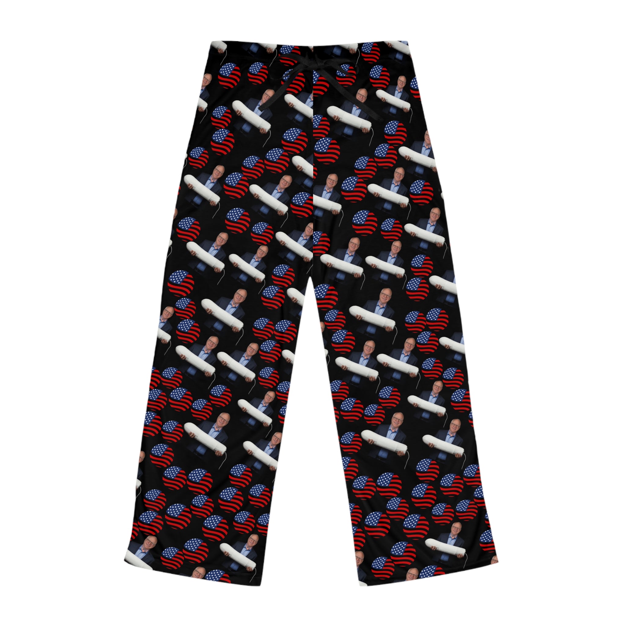 Women's pajama pants tampon tim american flag