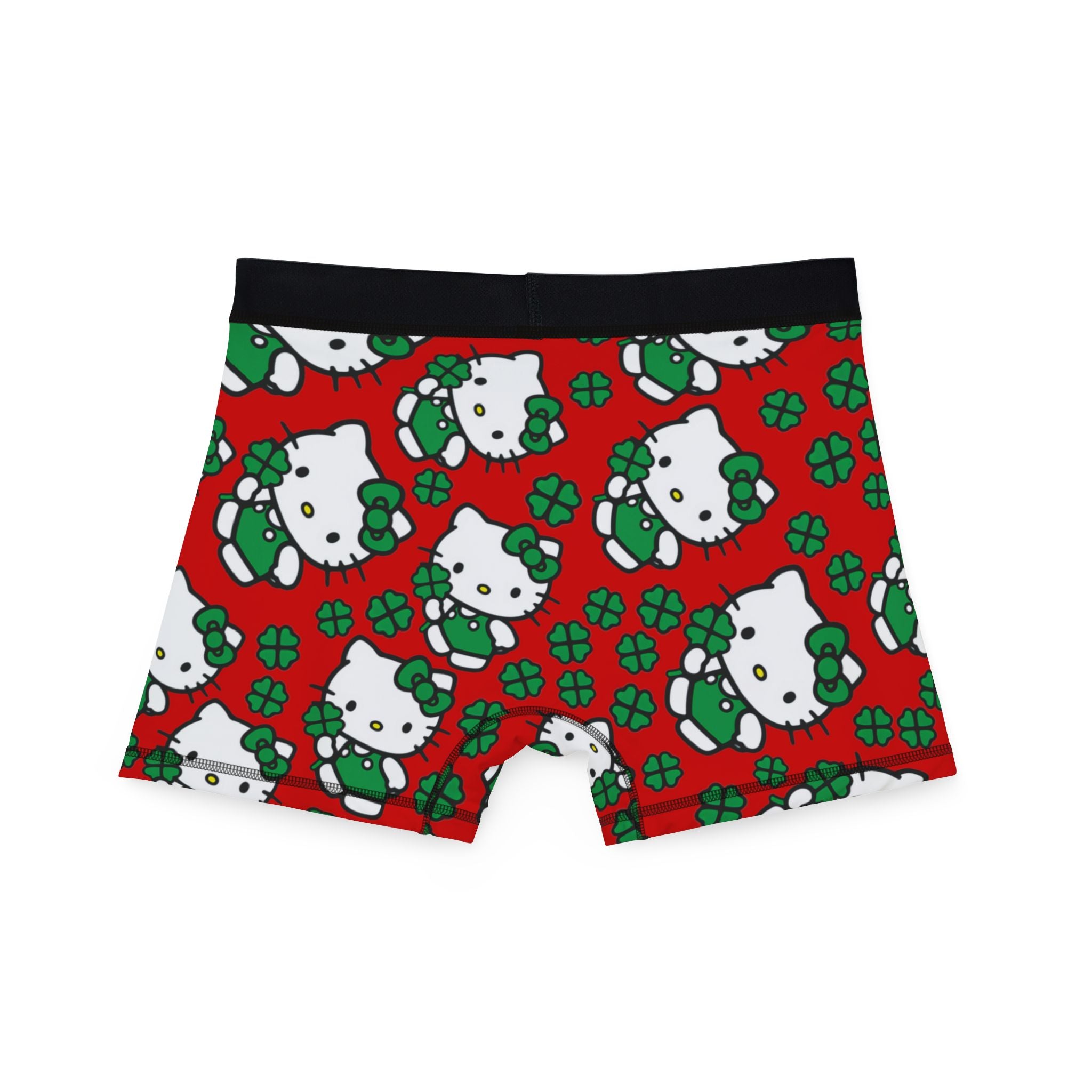 Men's boxers kitty saint patrick lucky red