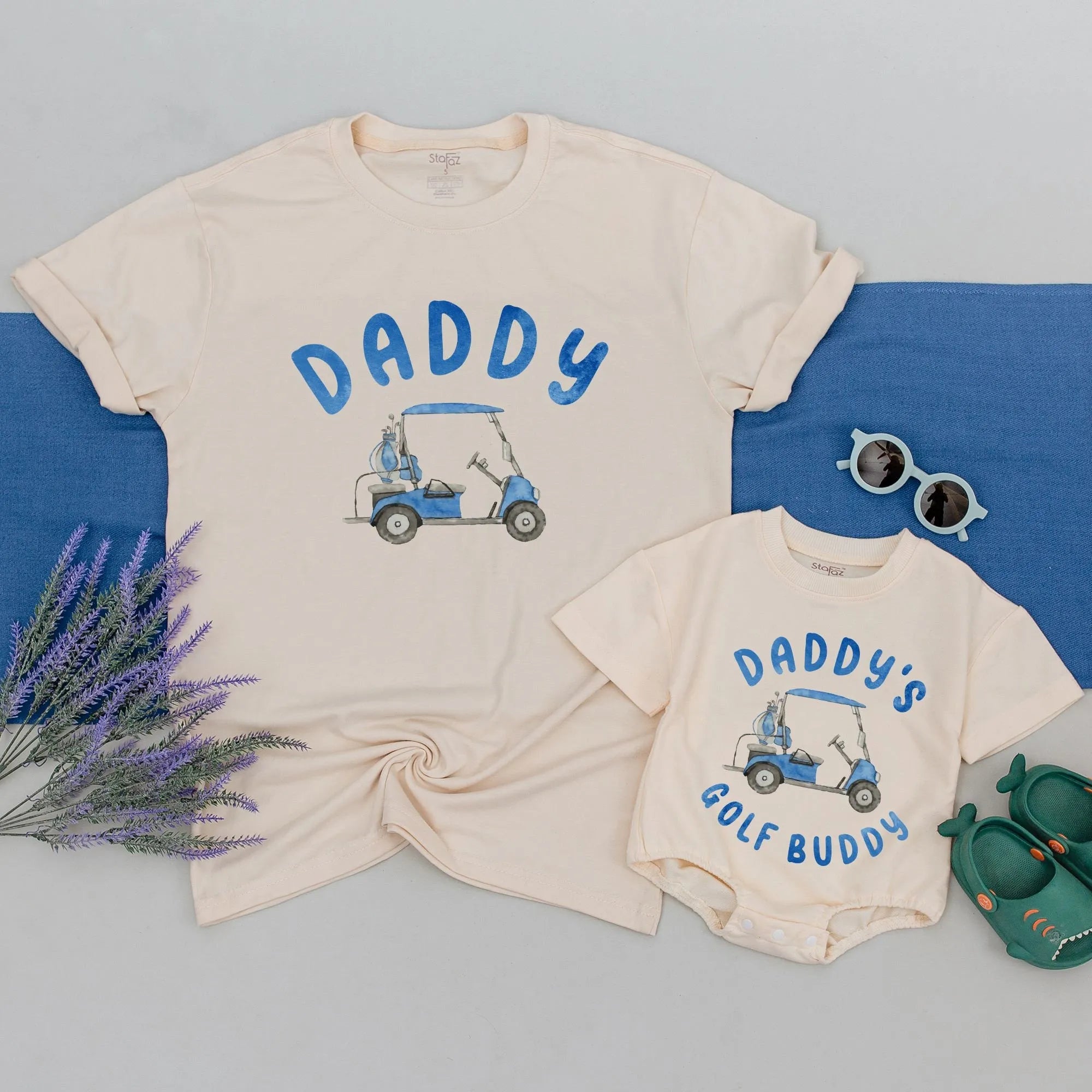 Daddy And Daddy's Golf Buddy T-Shirt: Father's Day Romper Outfit