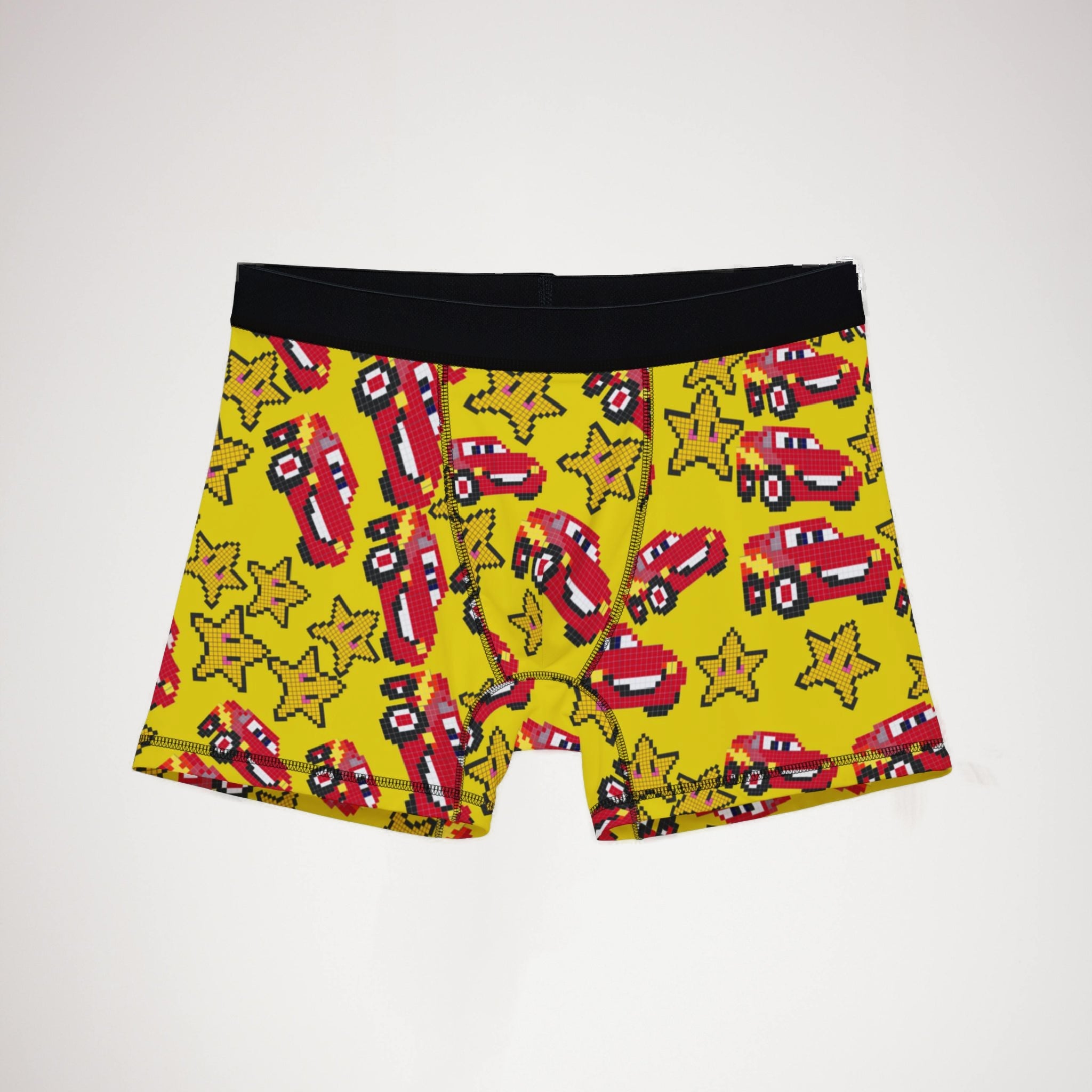 Men's boxers mcqueen stars yellow