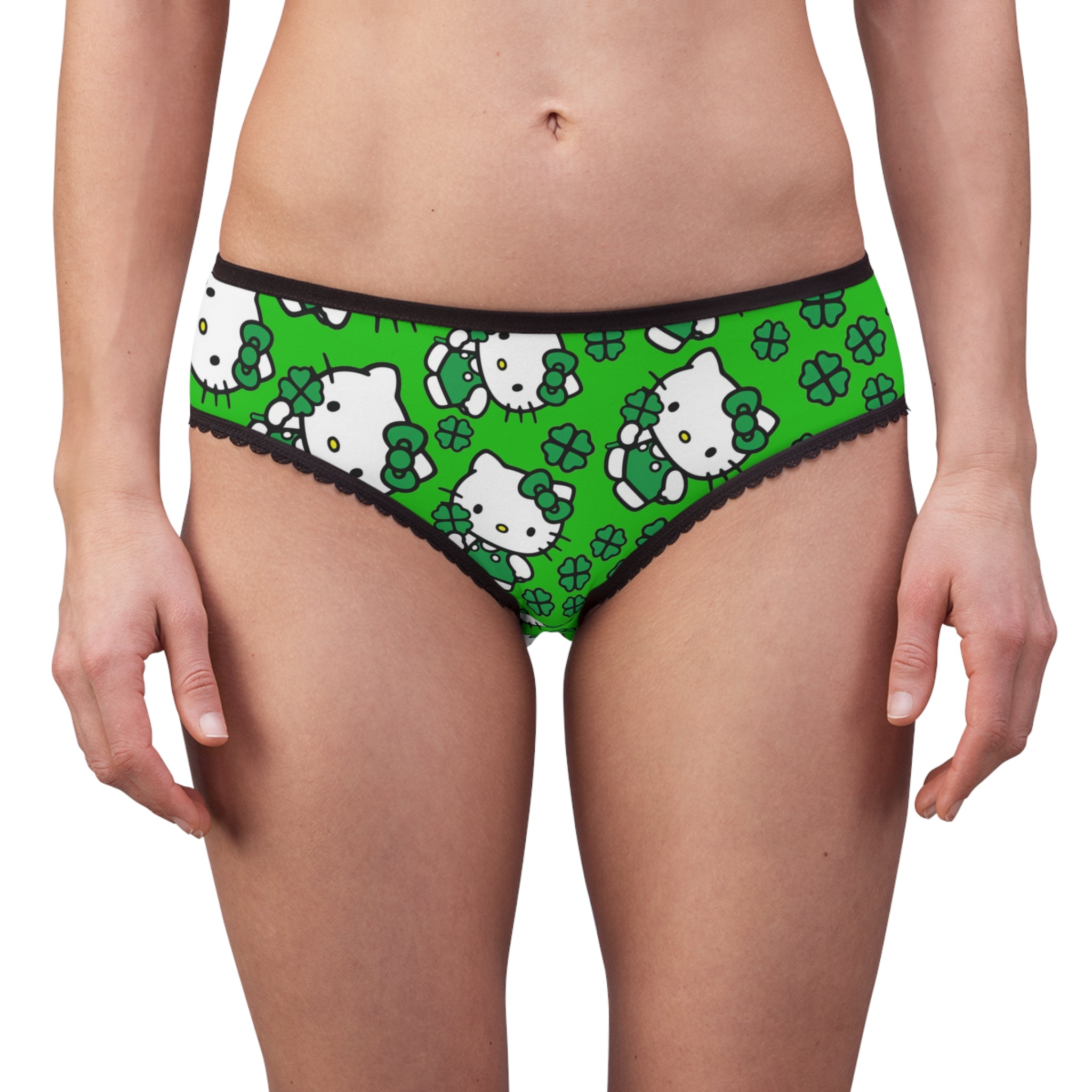 Women's briefs kitty saint patrick lucky green