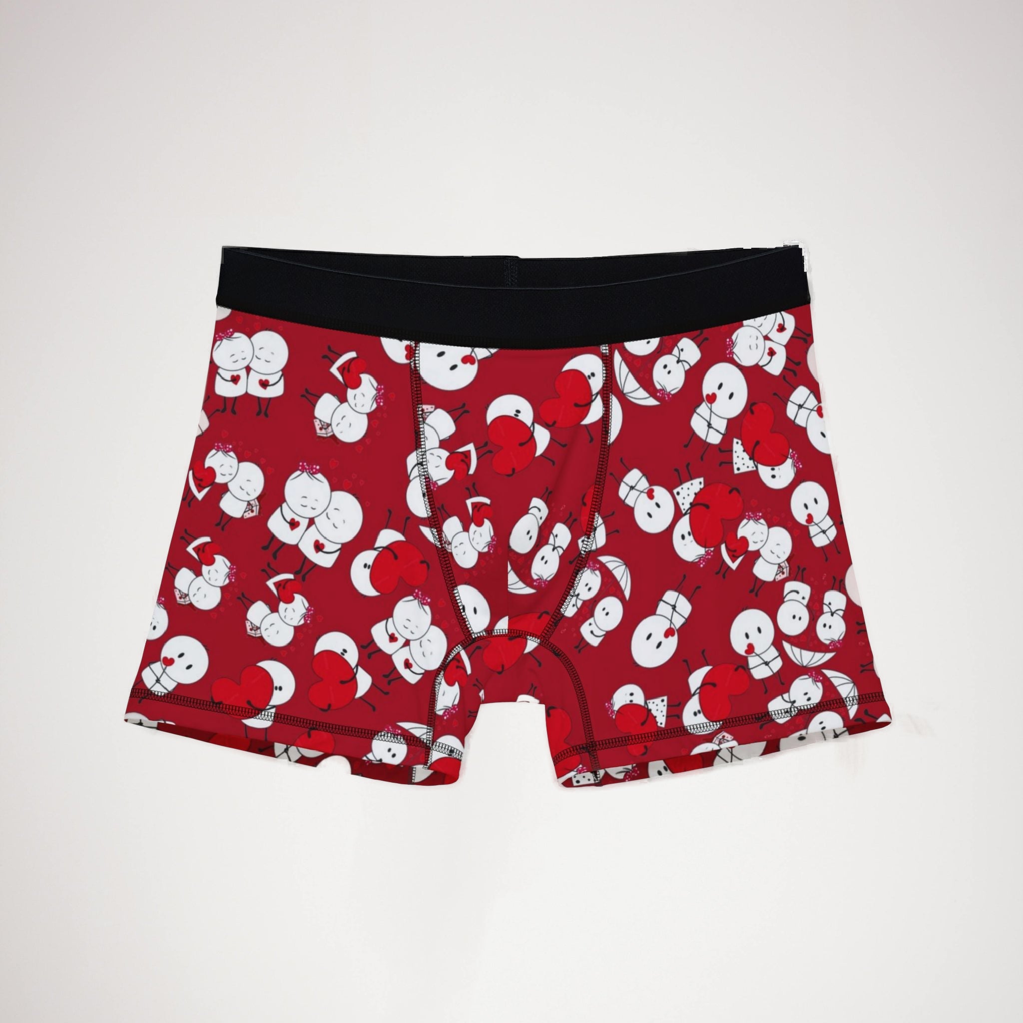 Men's boxers cute valentine love red