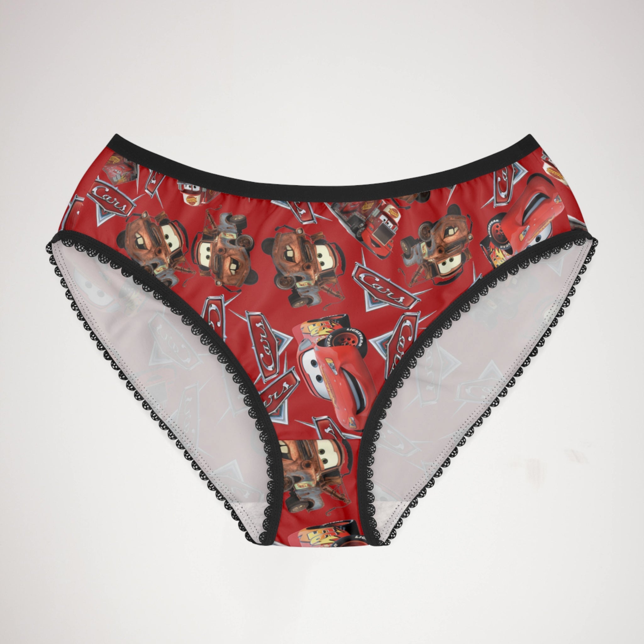 Women's briefs mcqueen funny cars red