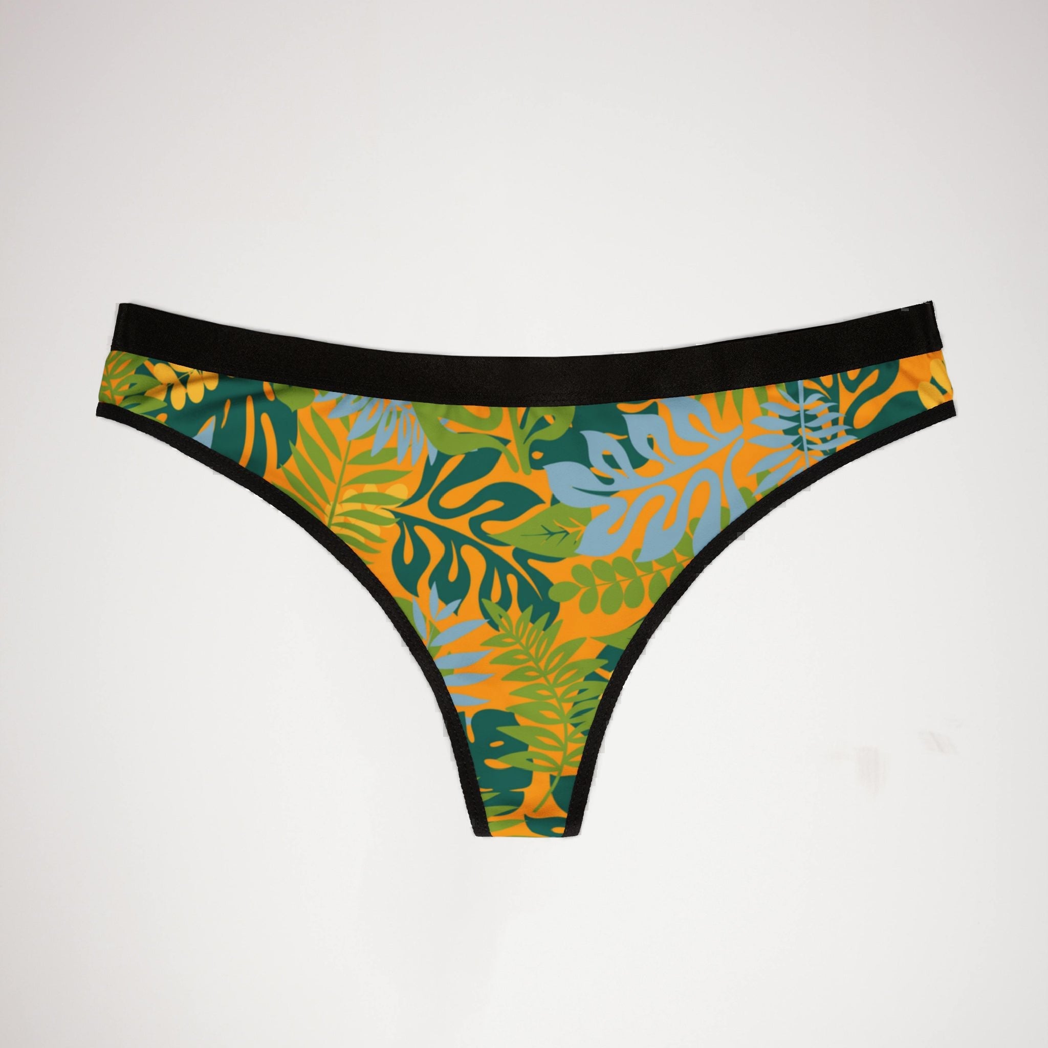 Women's thongs tropical island garden