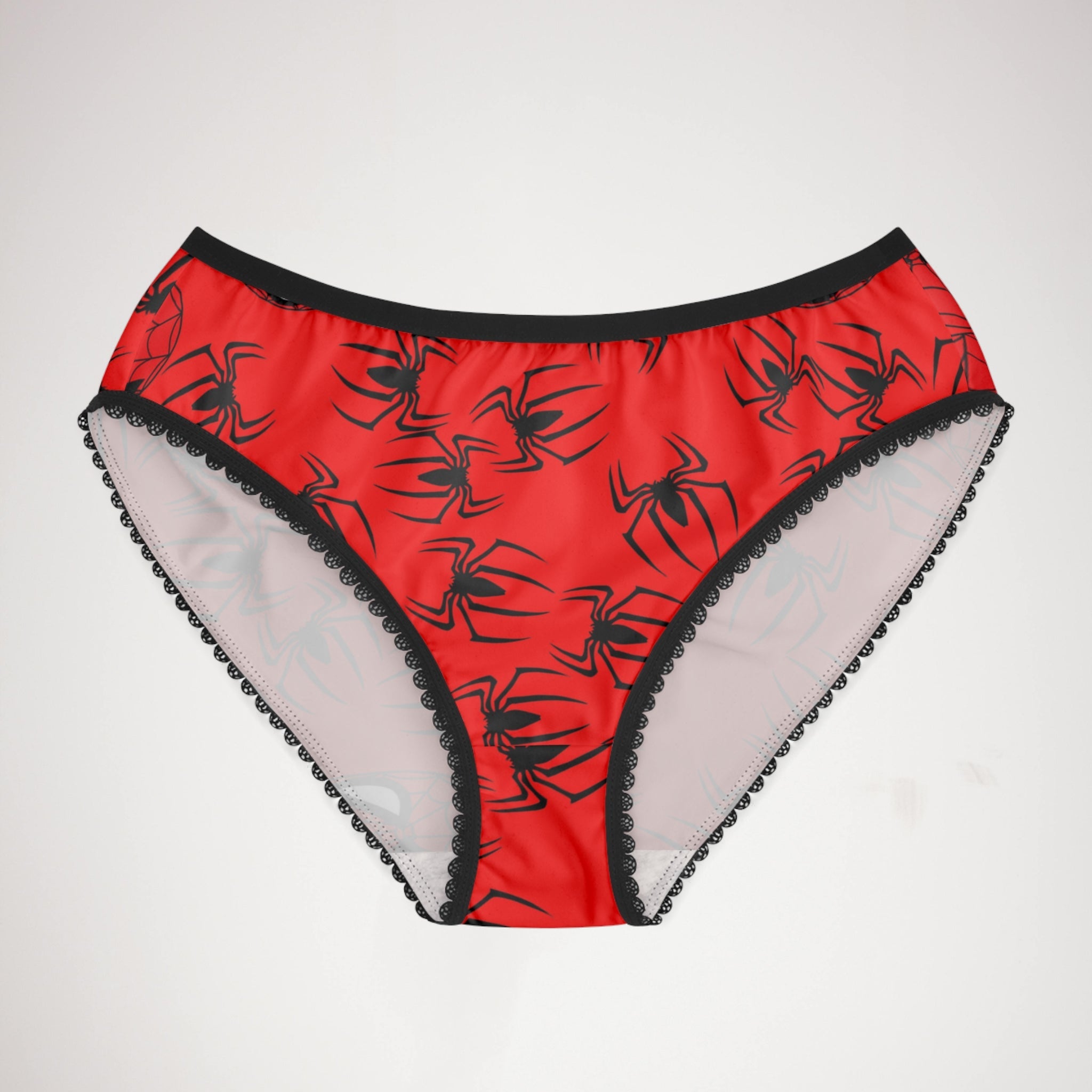 Women's briefs spider web red