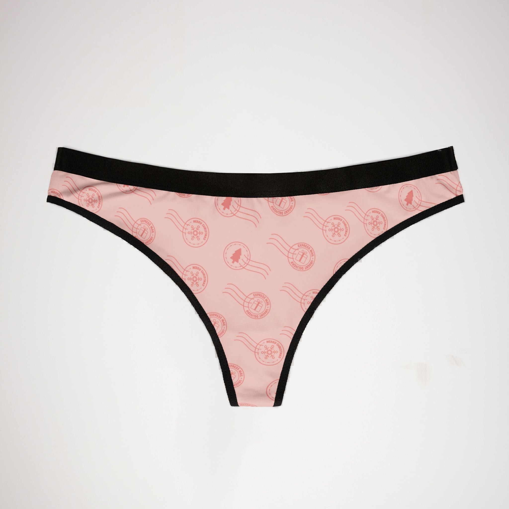 Women's thongs letters to santa christmas
