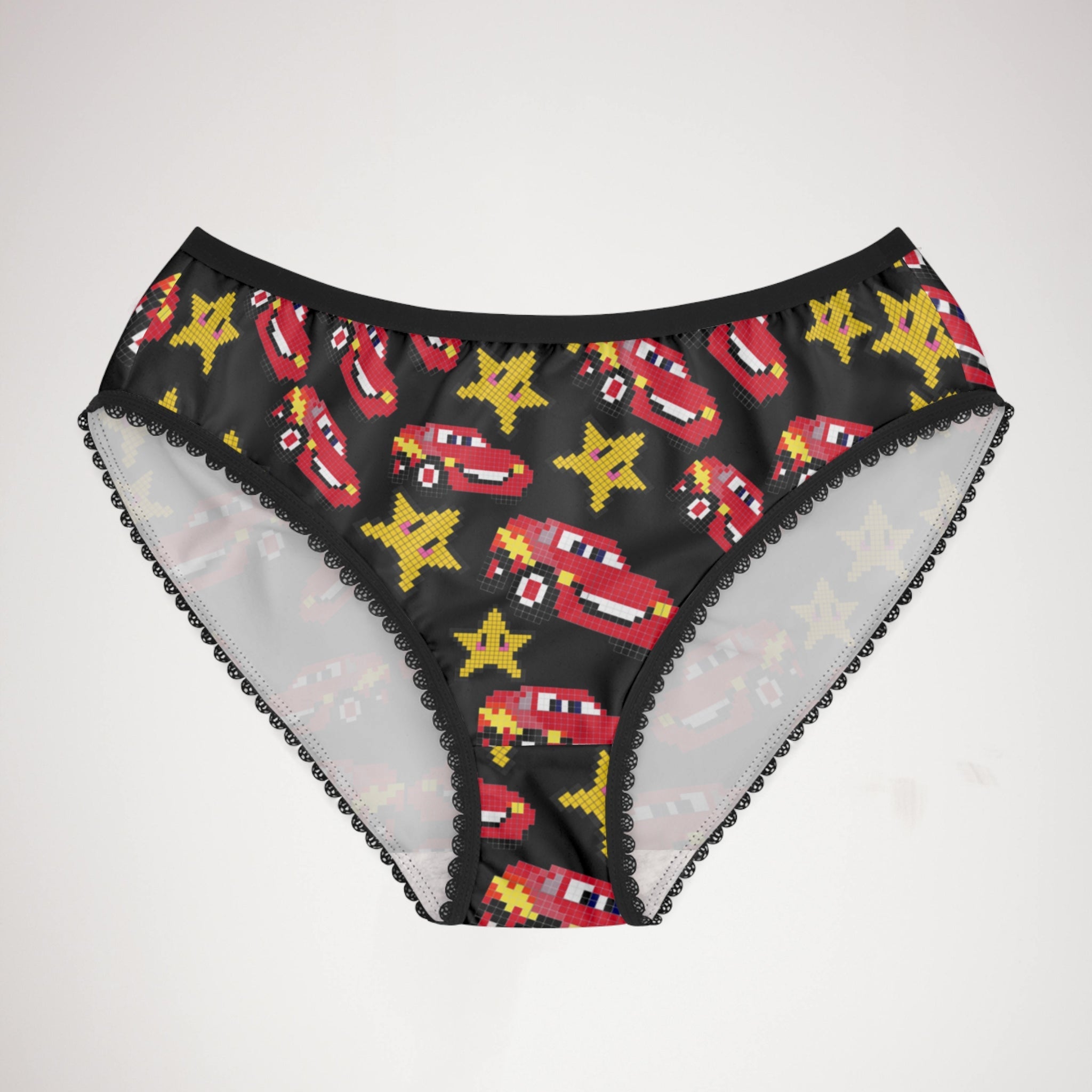 Women's briefs mcqueen stars black