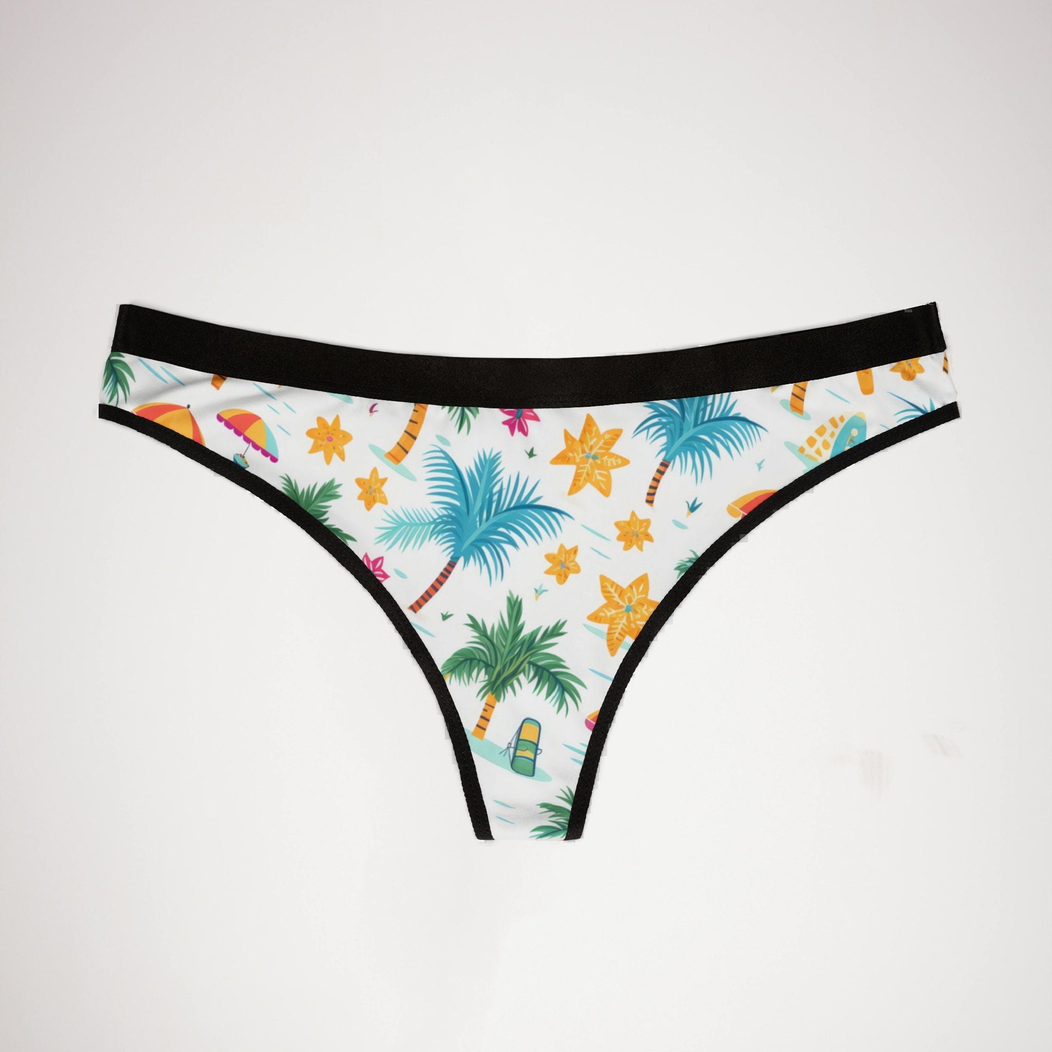 Women's thongs tropical summer beach
