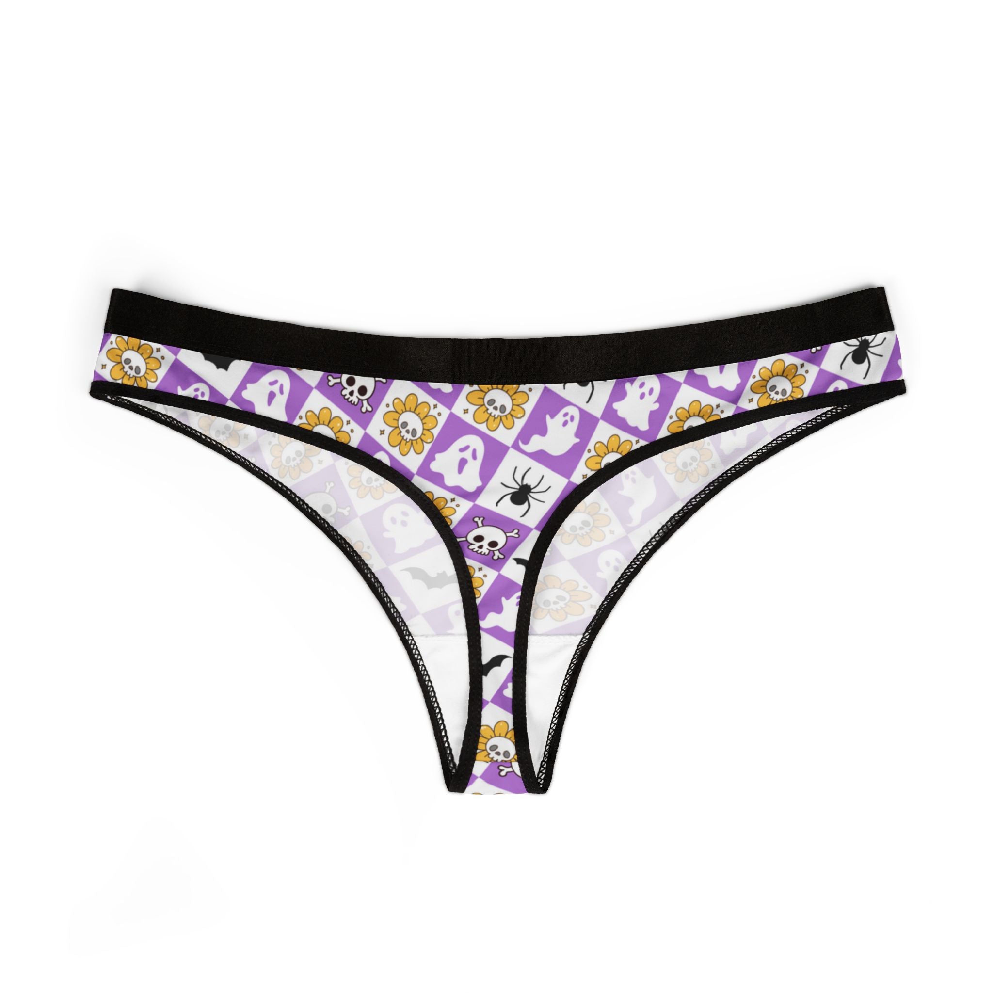 Women's thongs groovy halloween