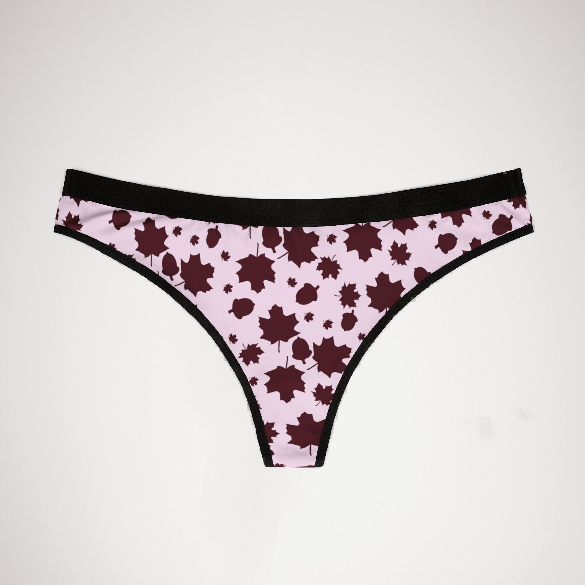 Women's thongs autumn leaves