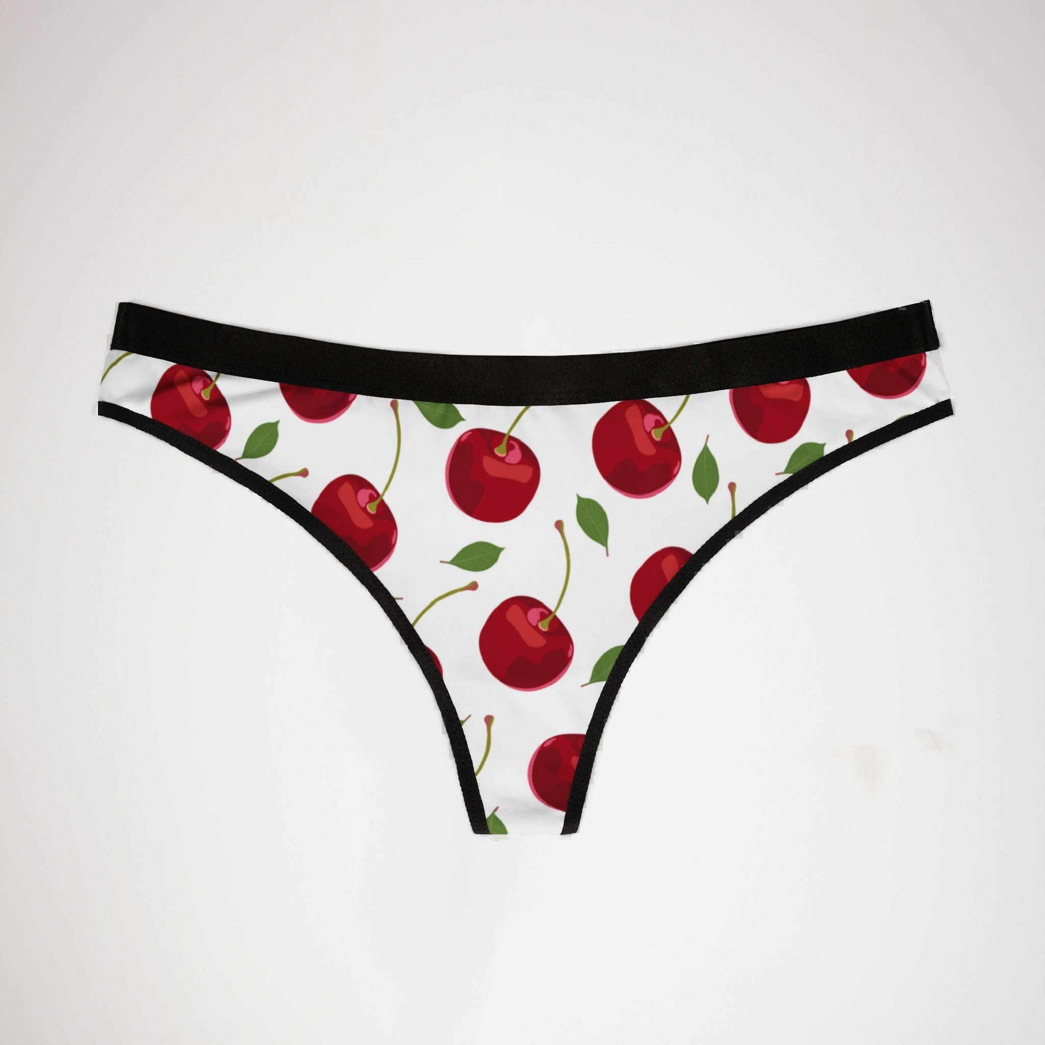 Women's thongs cherry fruit