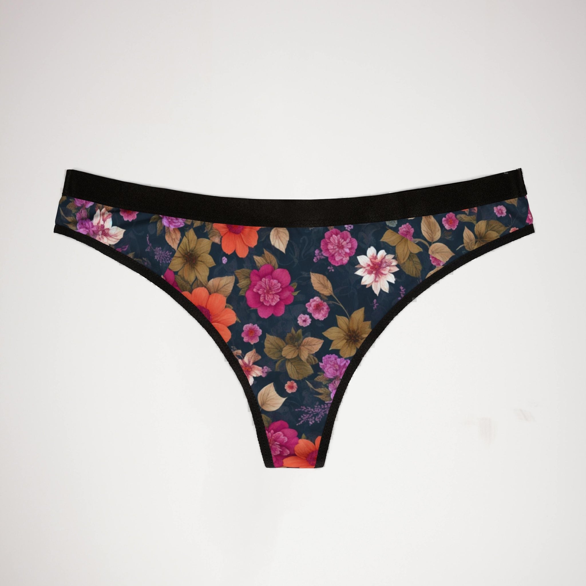 Women's thongs floral fall beautiful