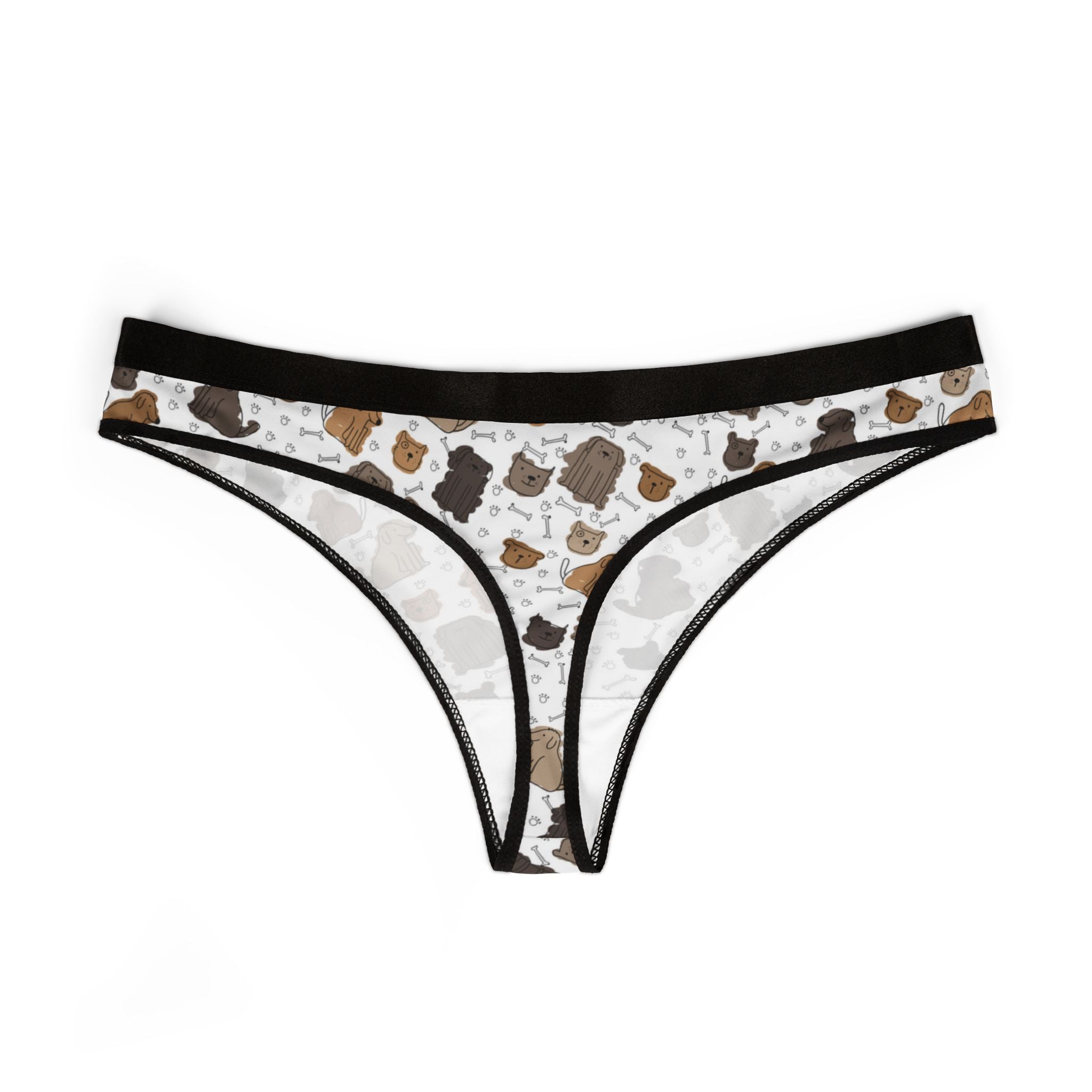 Women's thongs cute dog