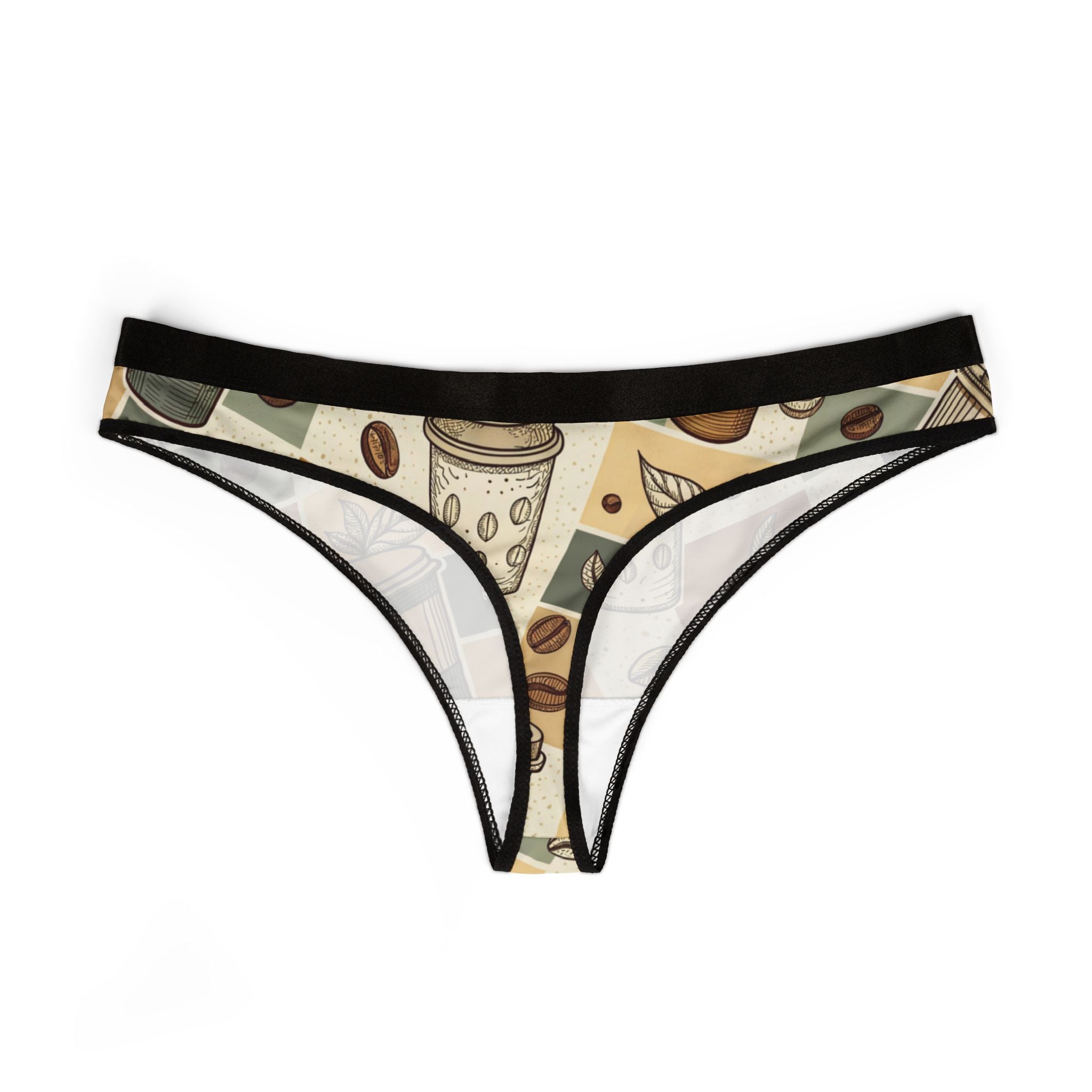 Women's thongs coffee two