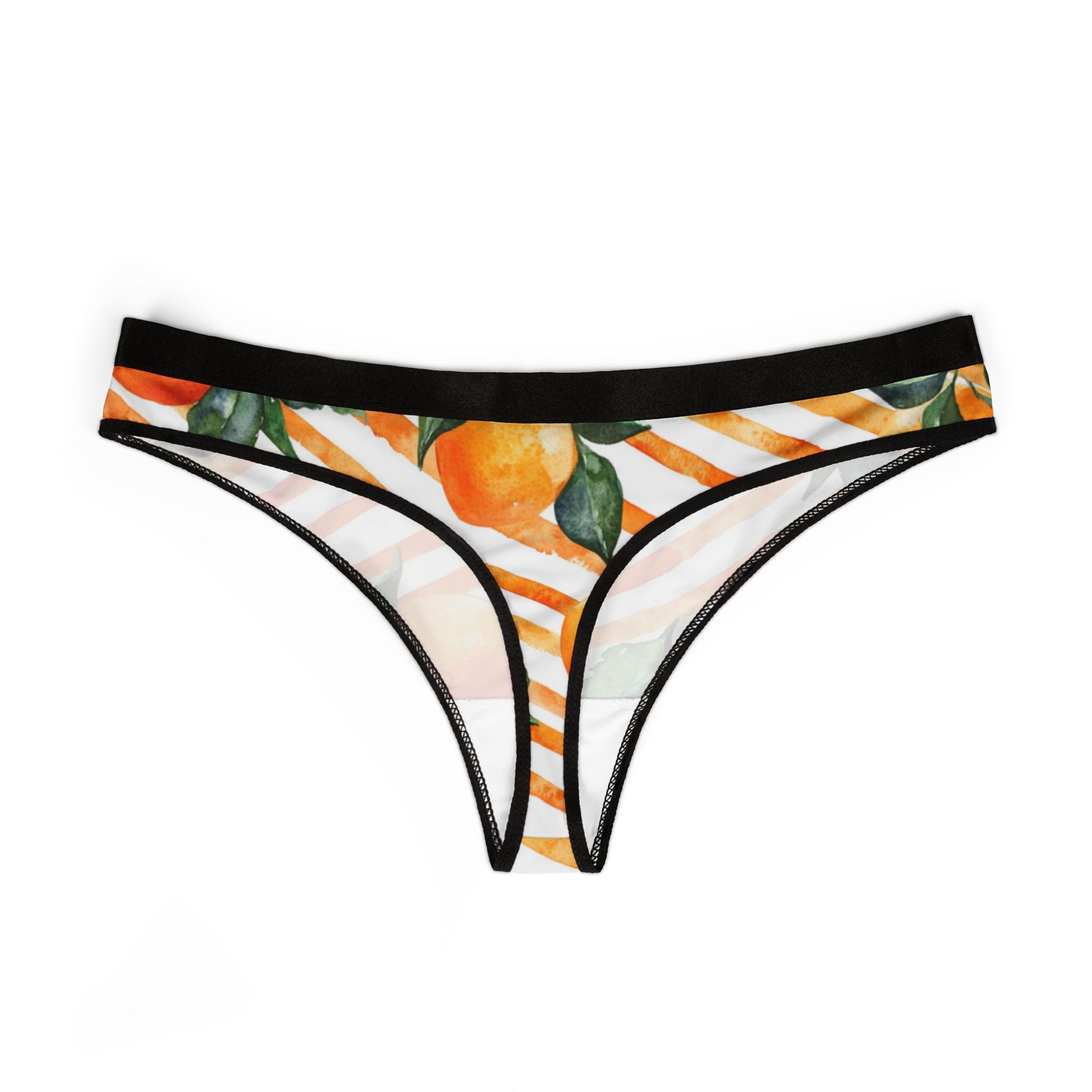 Women's thongs fruit with striped