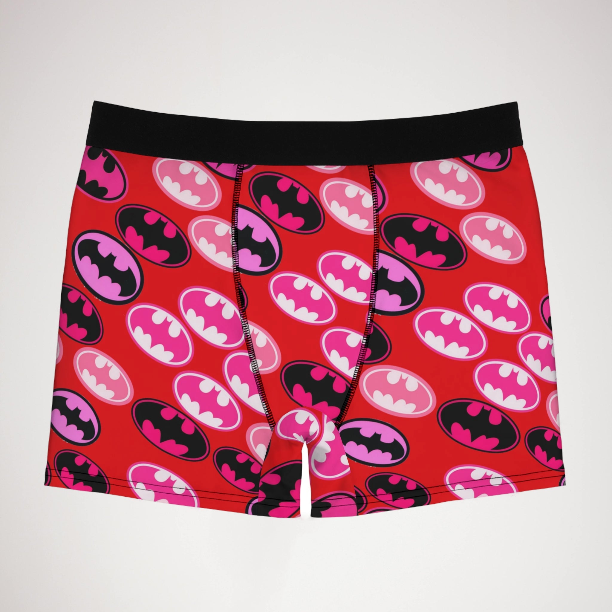 Men's boxer briefs batman rose valentine love red