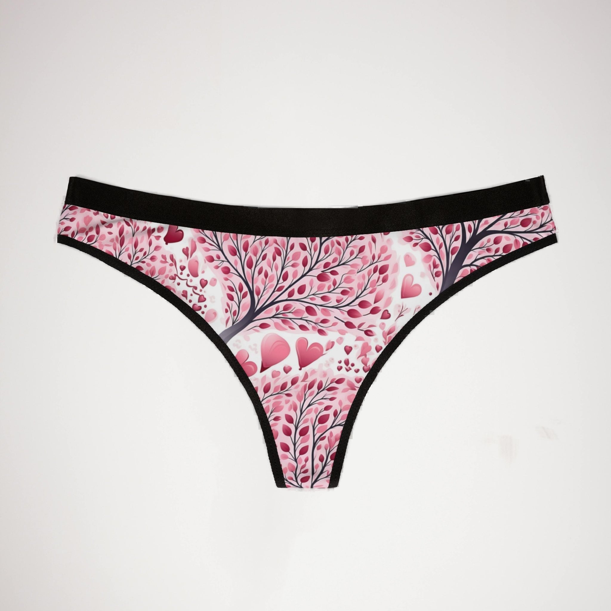 Women's thongs pink valentine