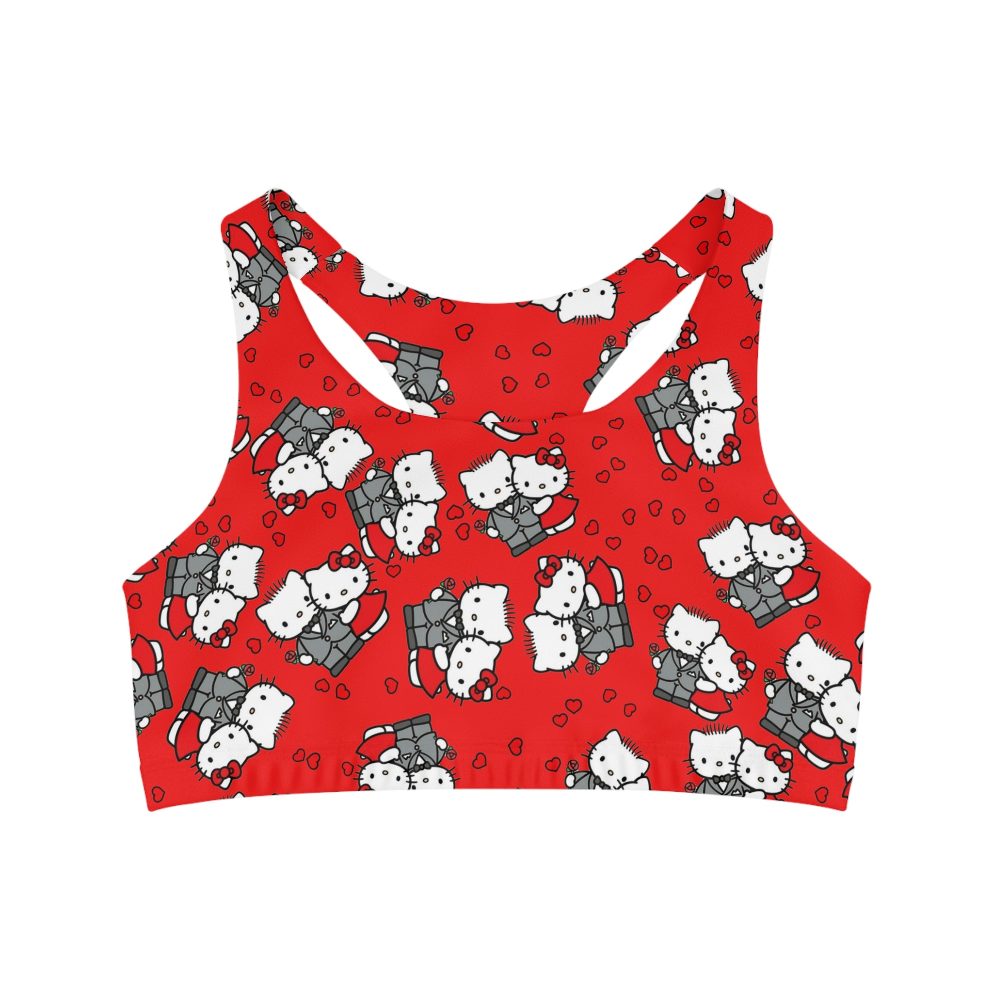 Sports bra kitty wedding anniversary red