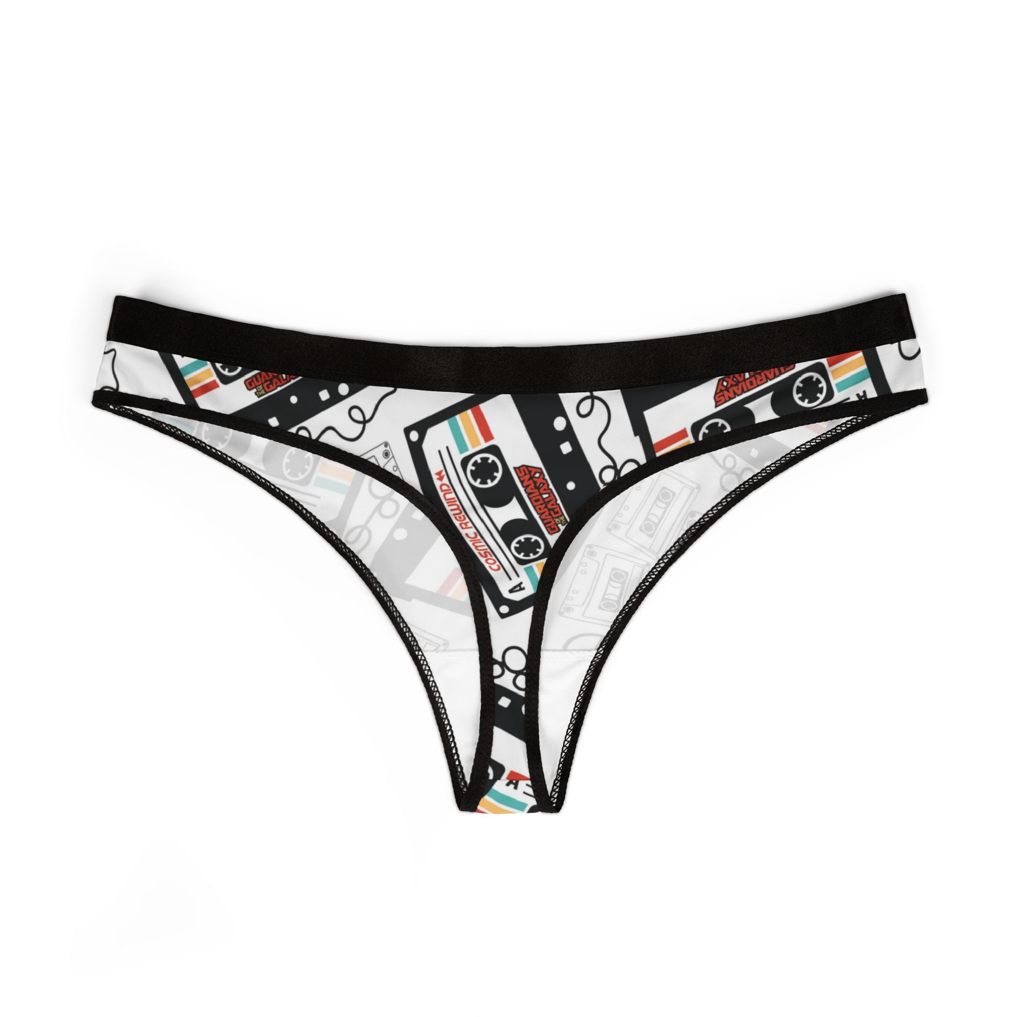 Women's thongs Cosmic Rewind Cassette white