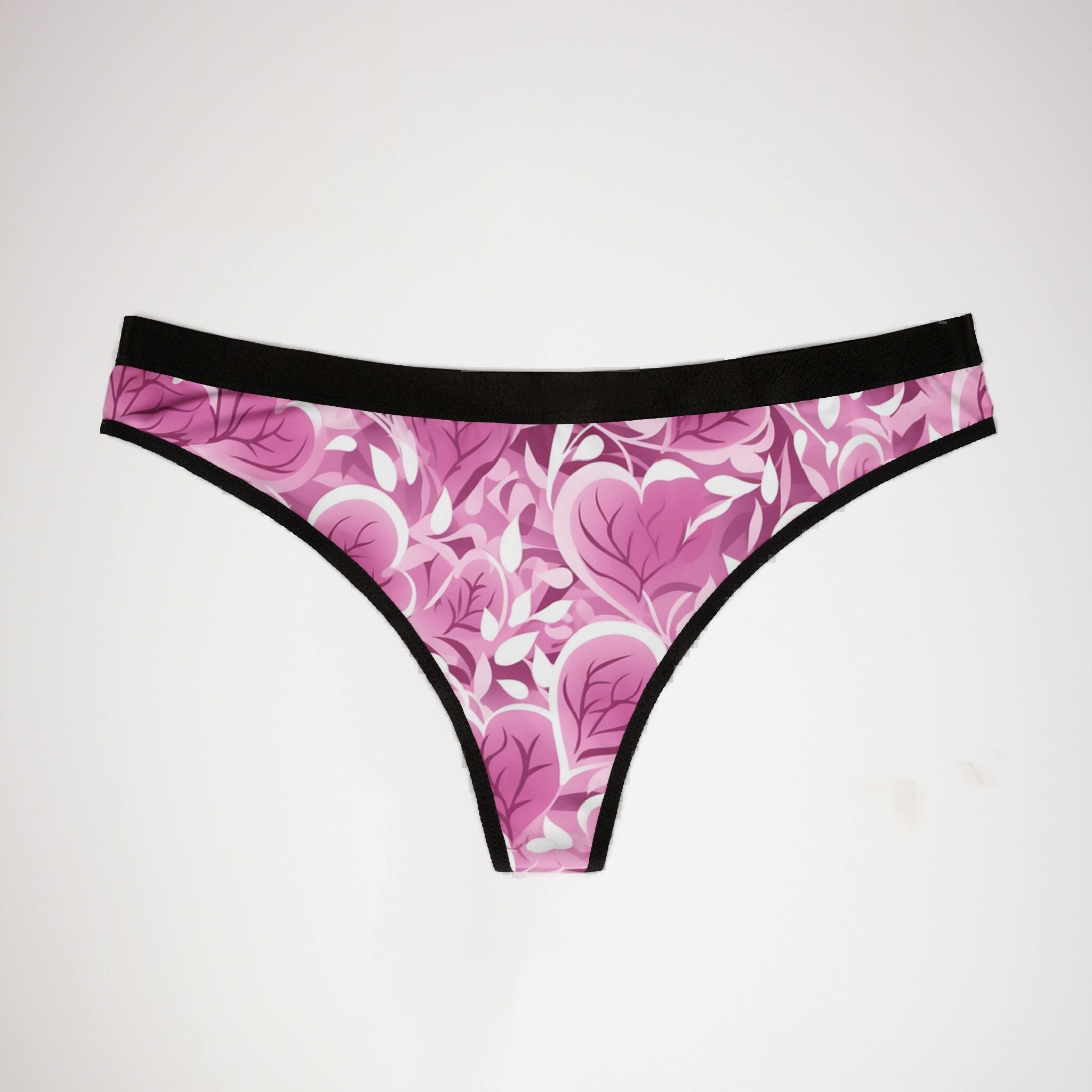 Women's thongs pink valentine