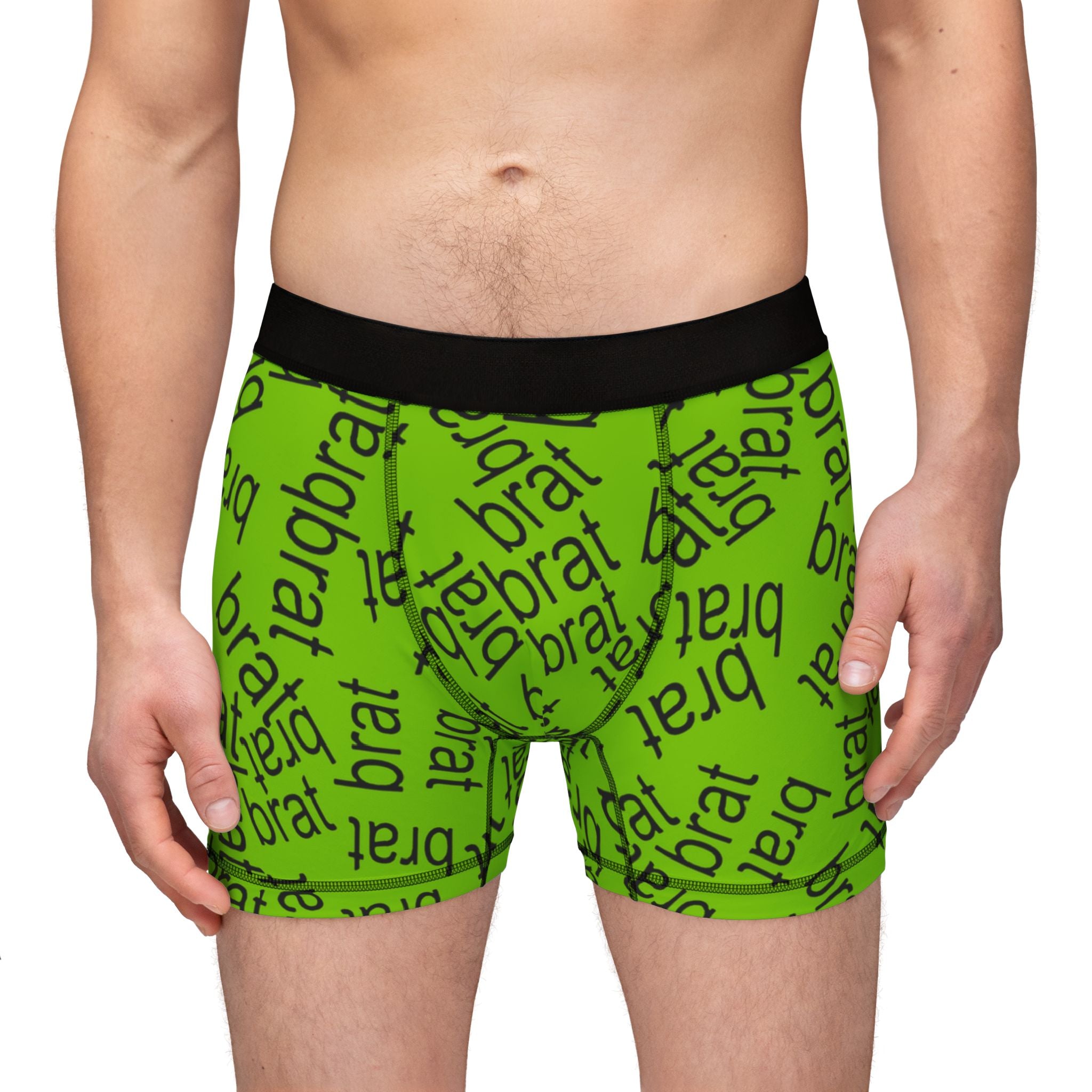 Men's boxers brat Charli XCX green