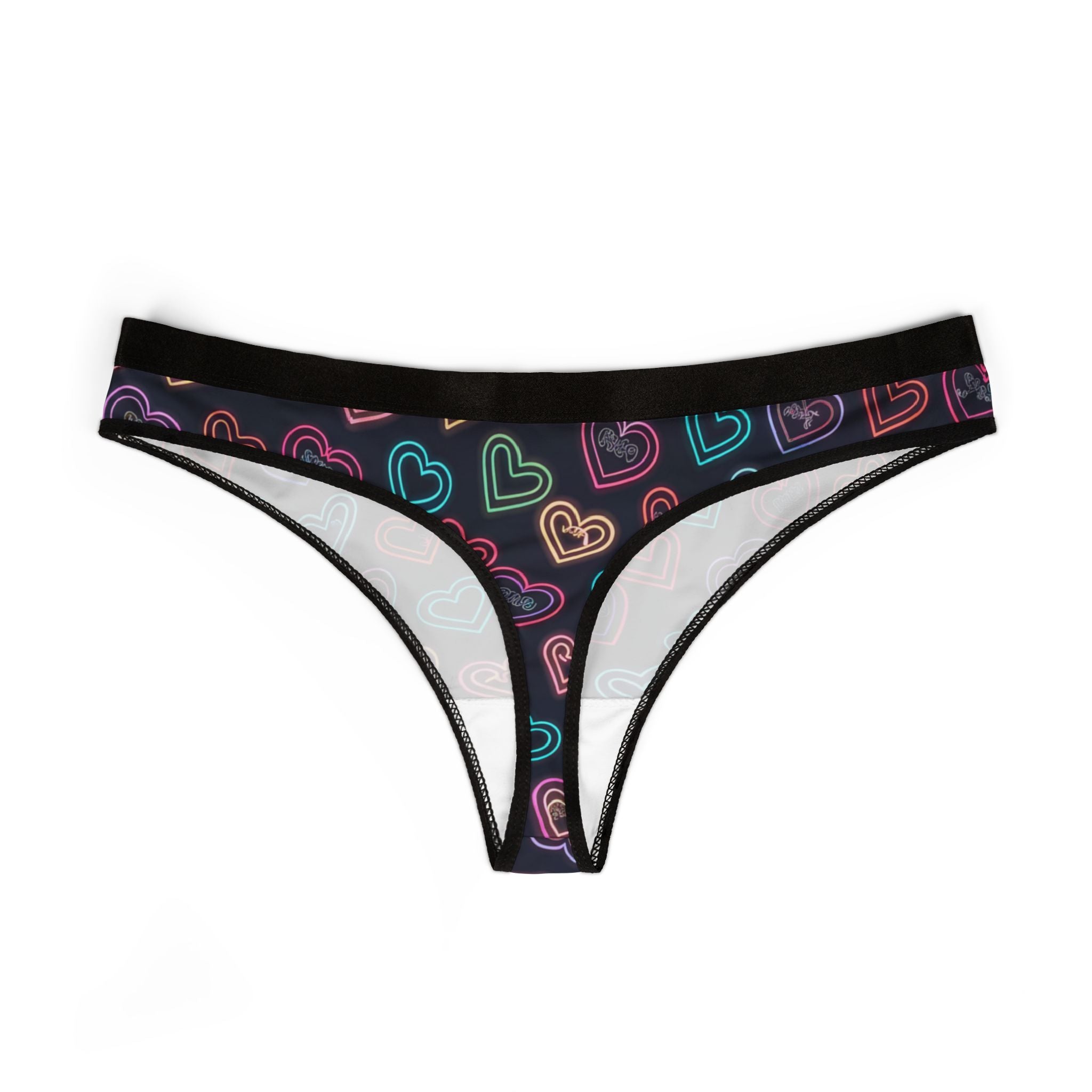 Women's thongs valentine digital