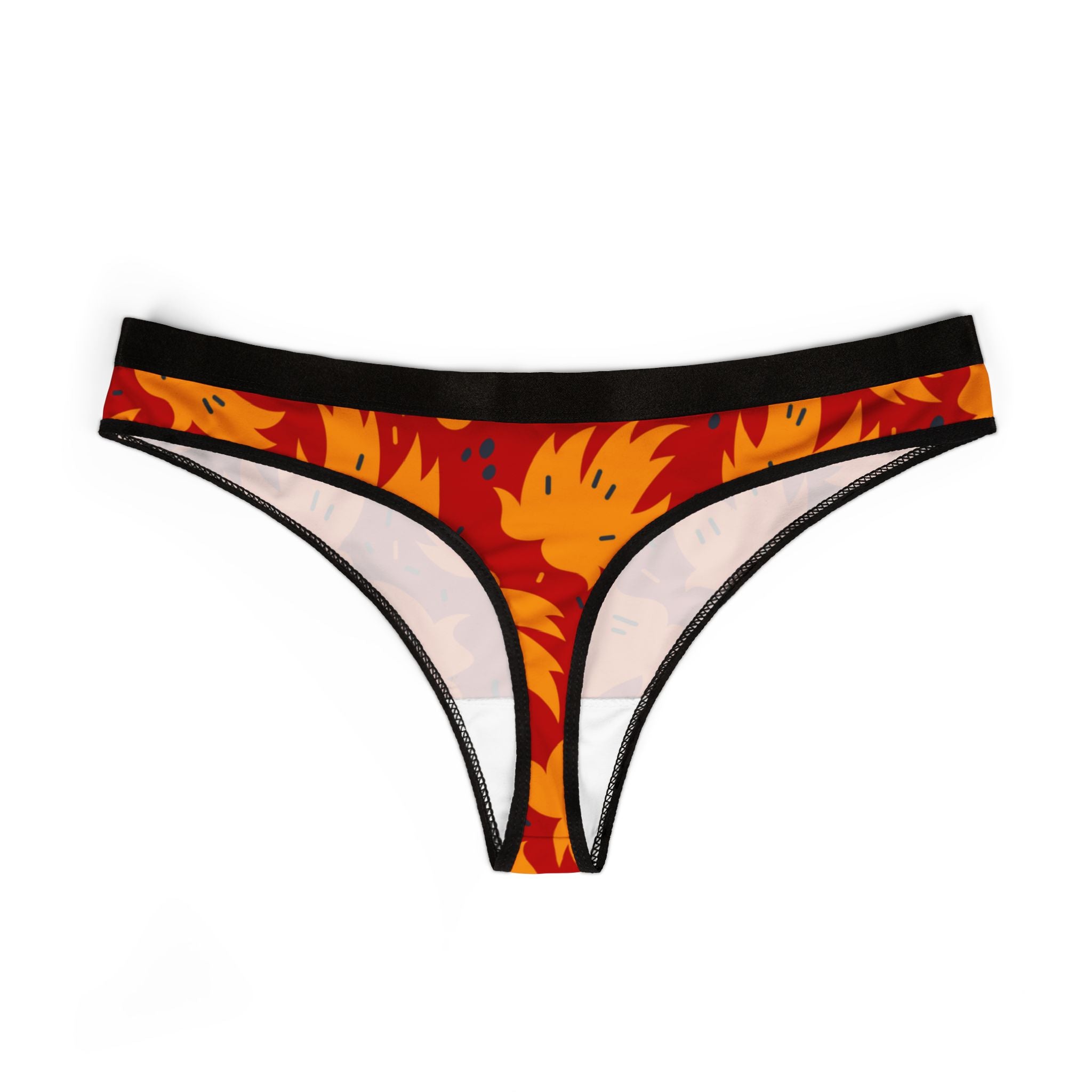Women's thongs autumn leaves iii