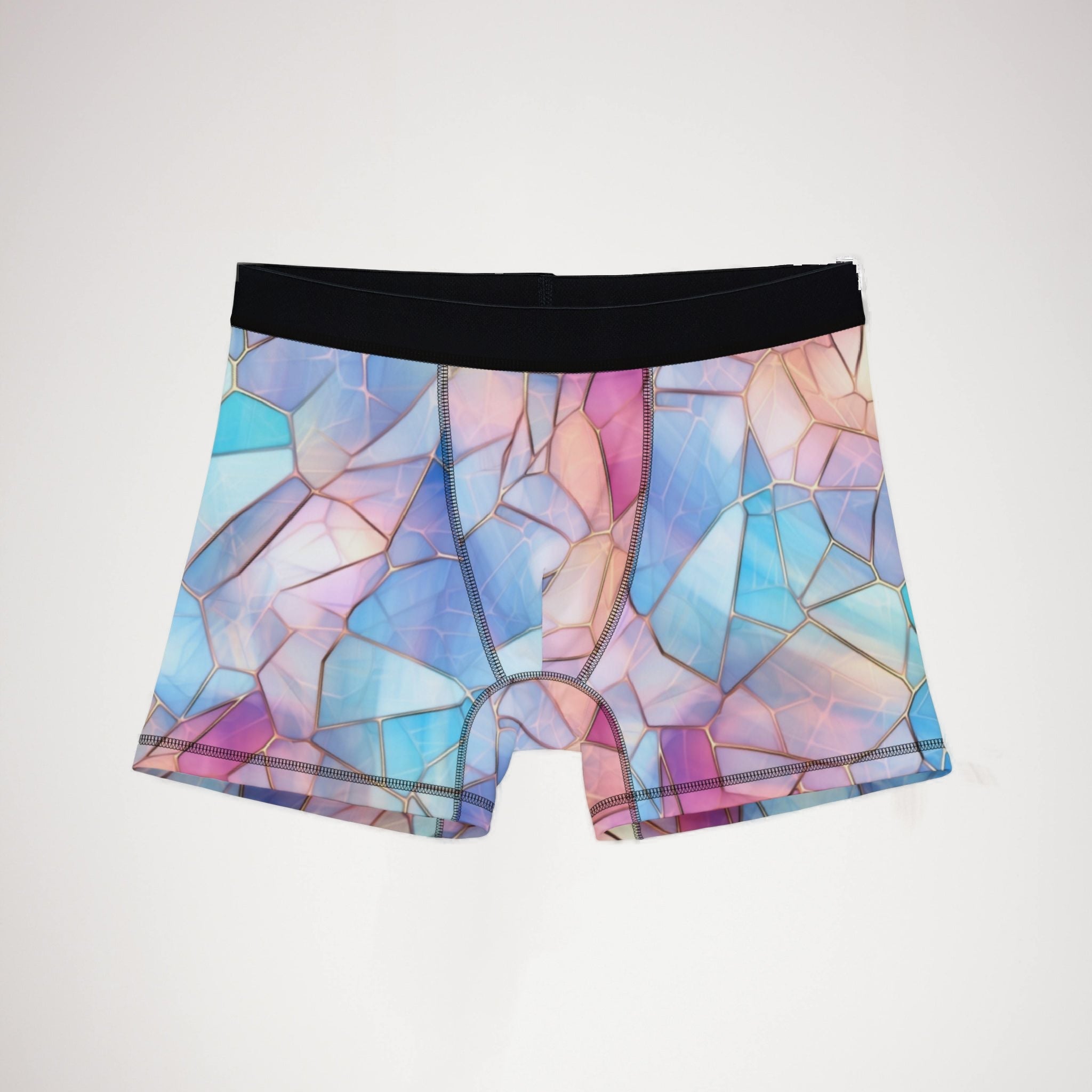 Men's boxers pastel stained glass