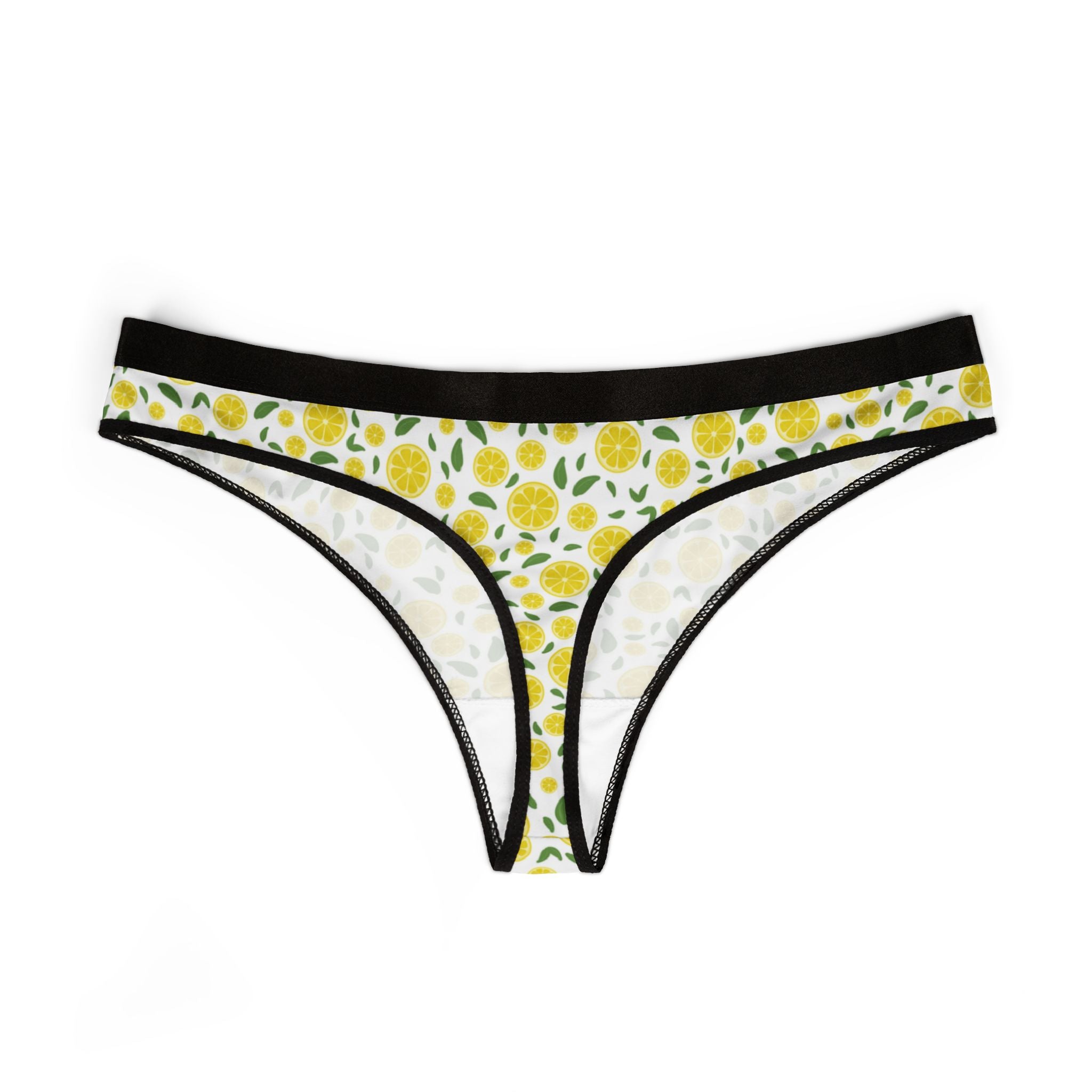 Women's thongs lemon fruit