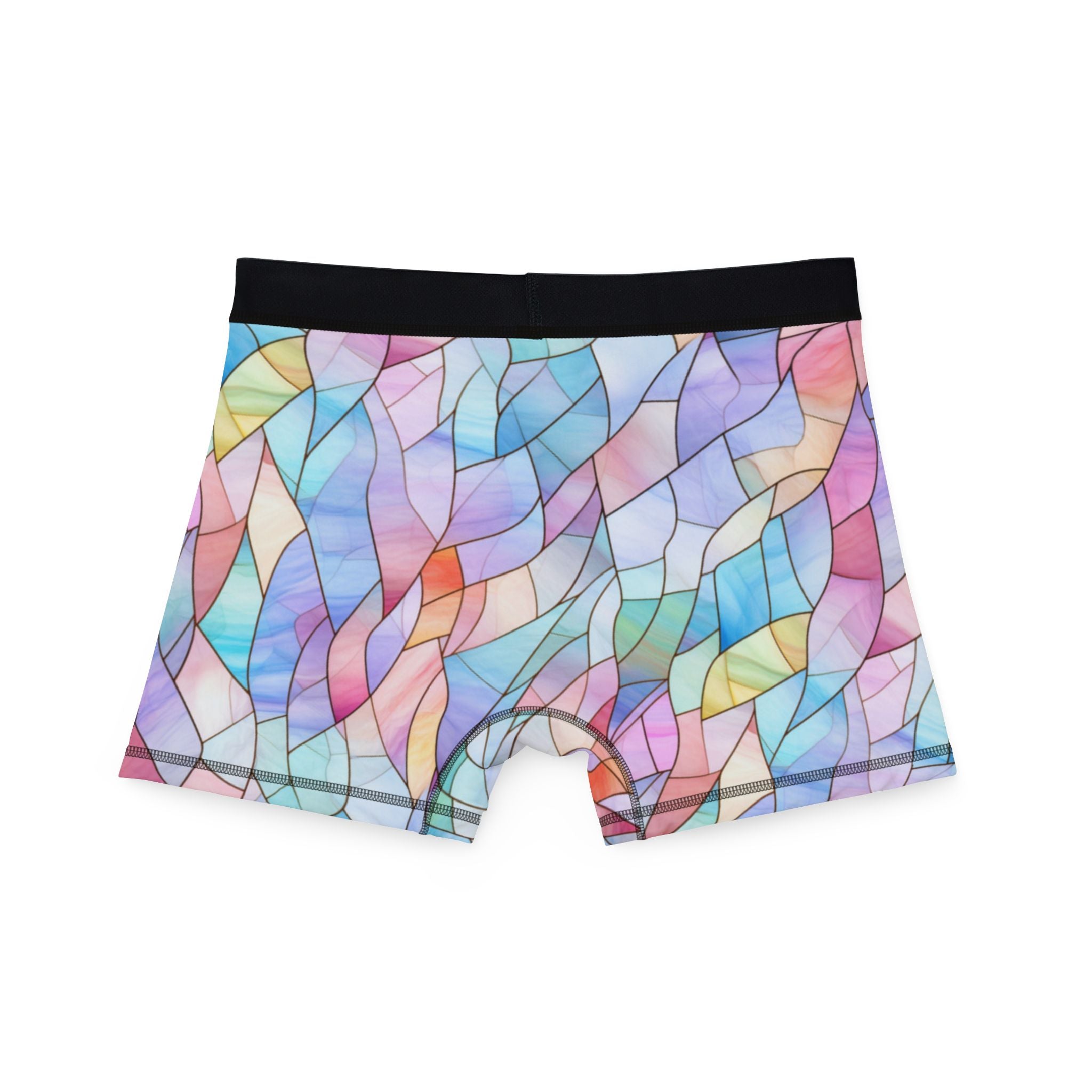 Men's boxers pastel stained glass
