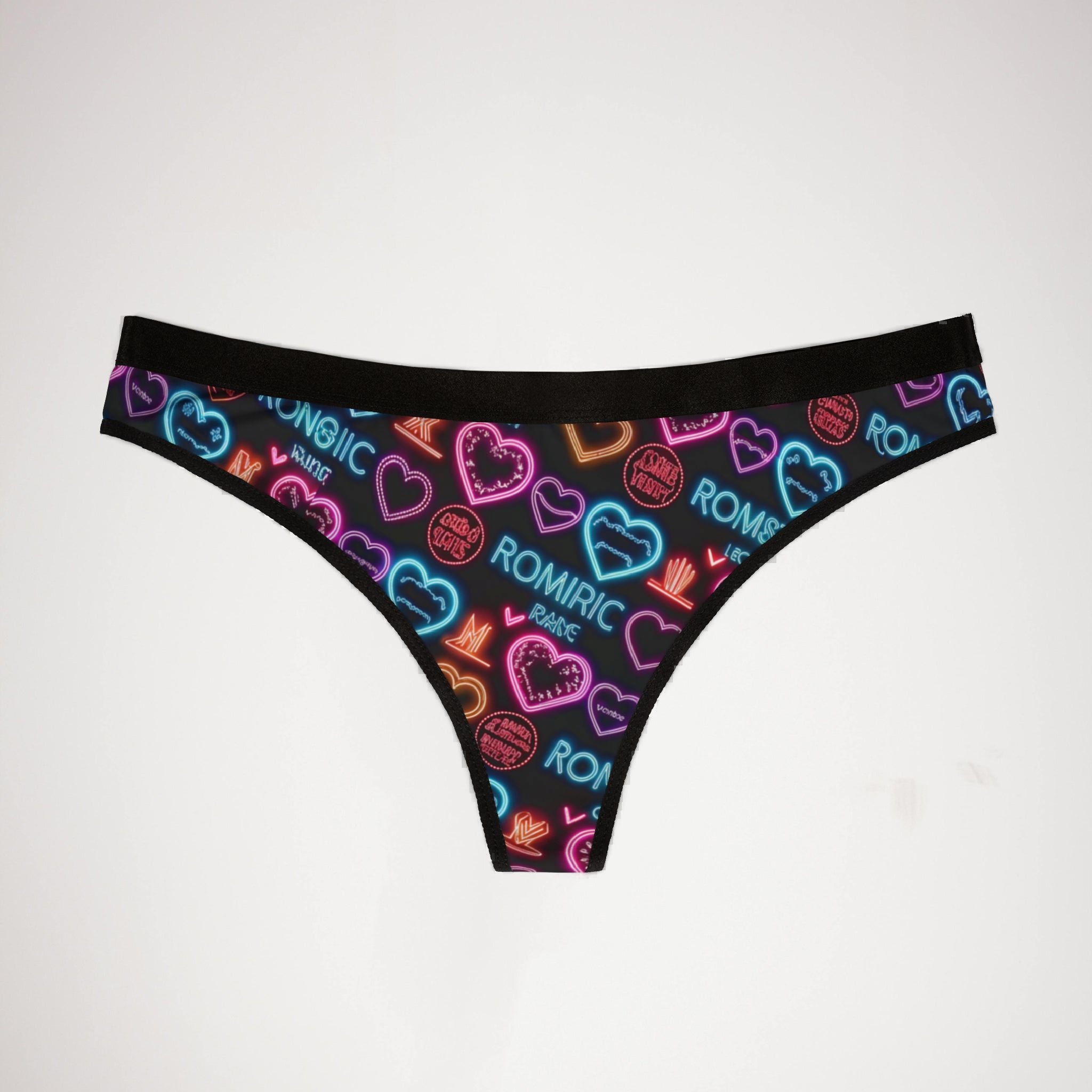 Women's thongs valentine digital