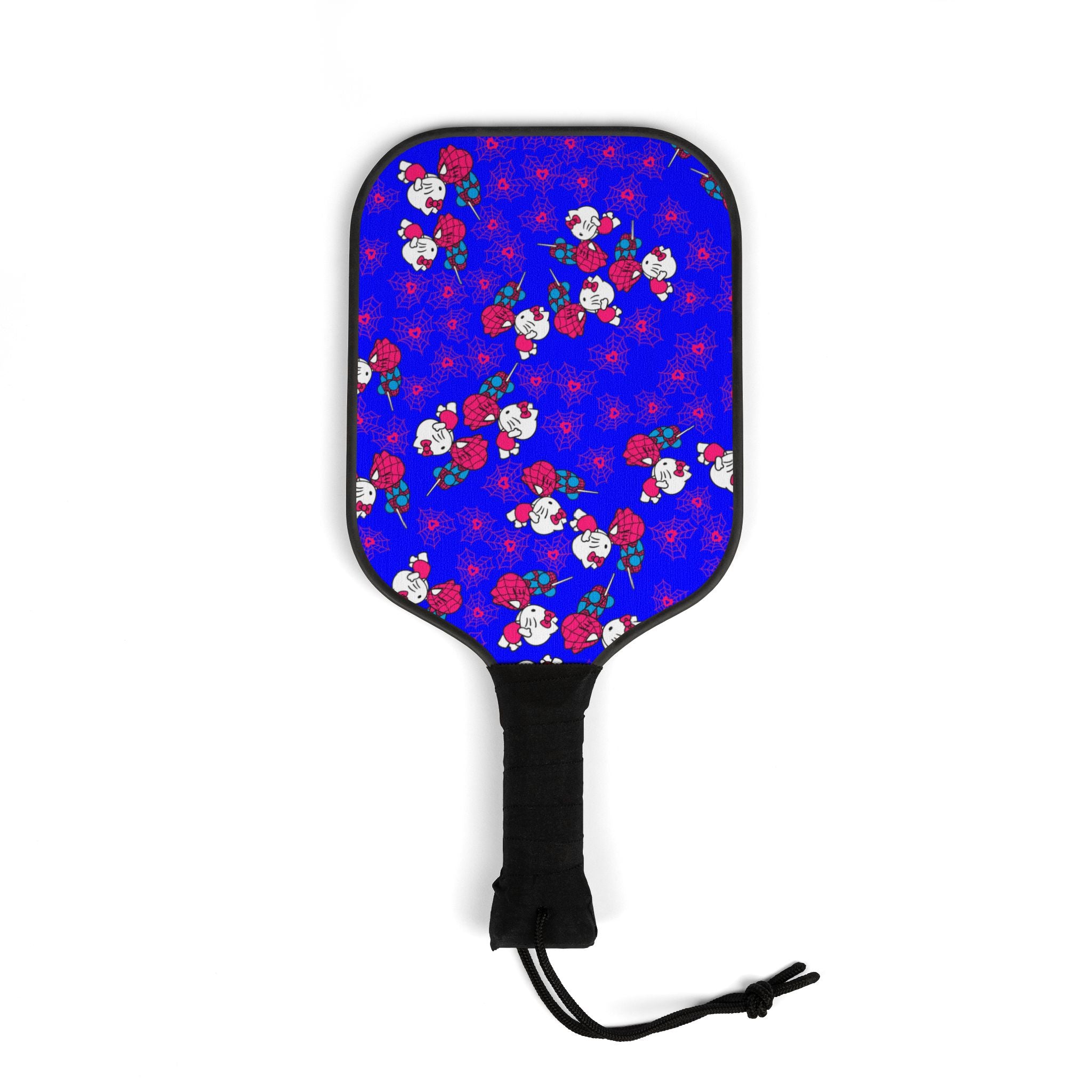 Pickleball kit (2 paddles + 2 balls + transparent bag) spider kitty blue