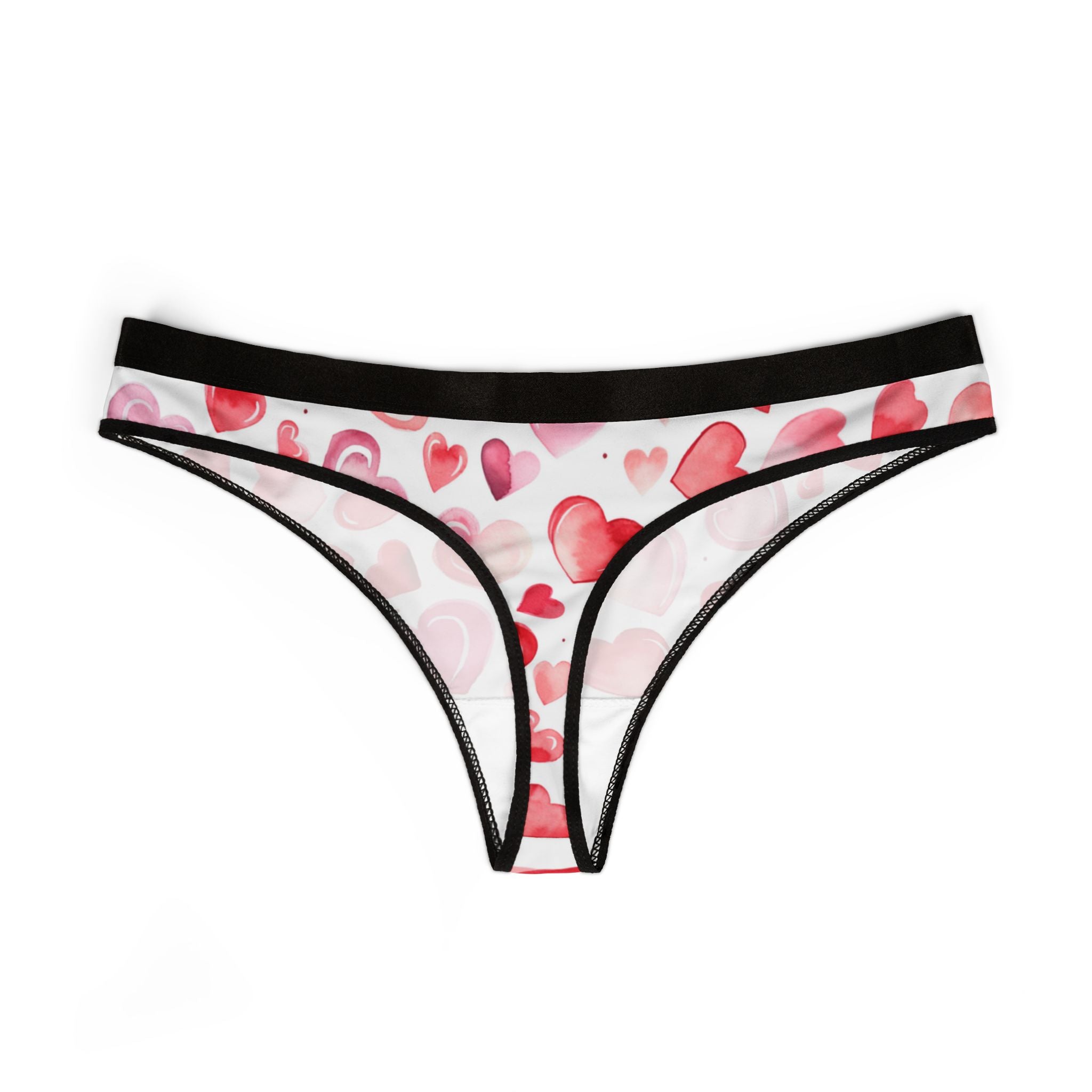 Women's thongs valentines day heart