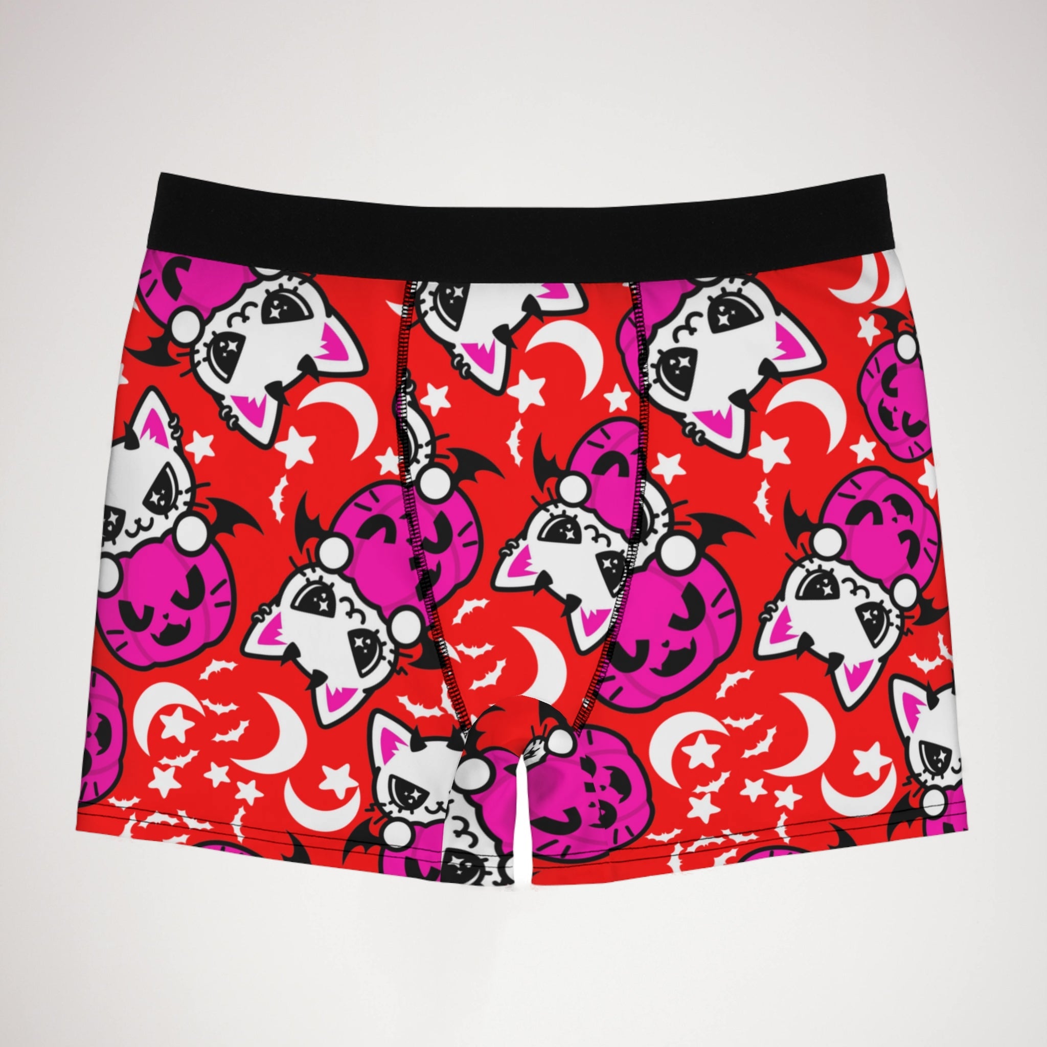 Men's boxer briefs cat kitty bumpkin halloween red