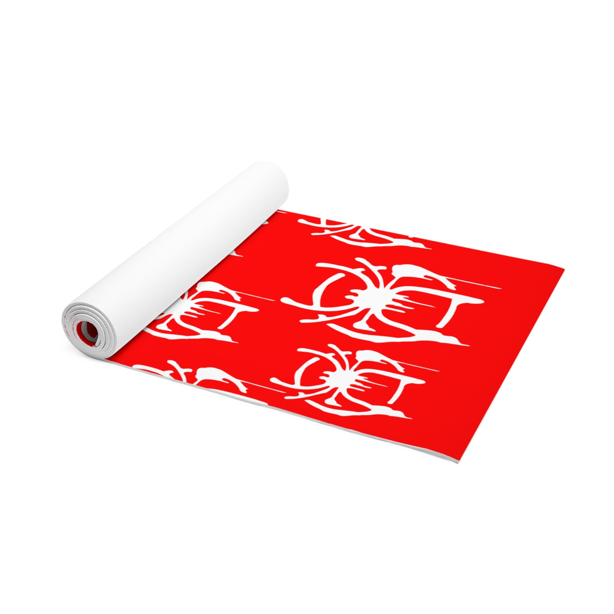 Foam yoga mat only spider web red