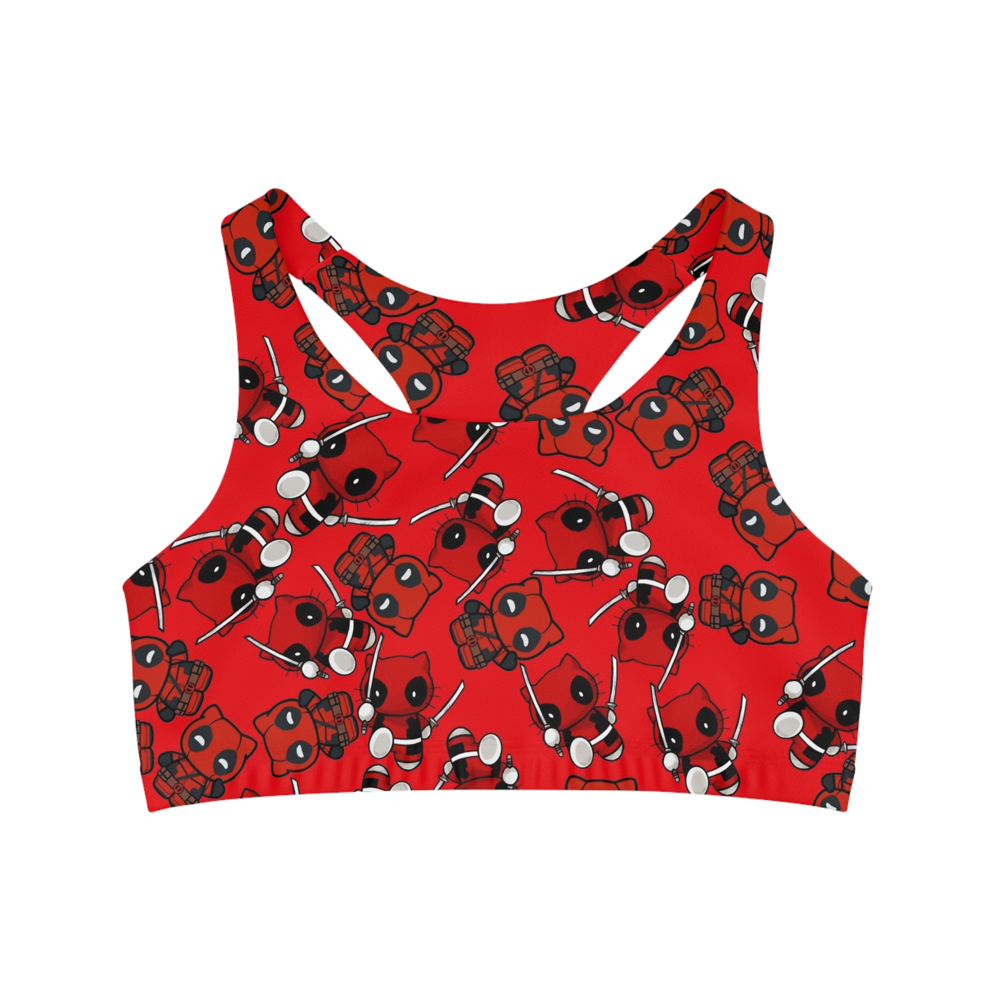 Sports bra kitty deadpool red