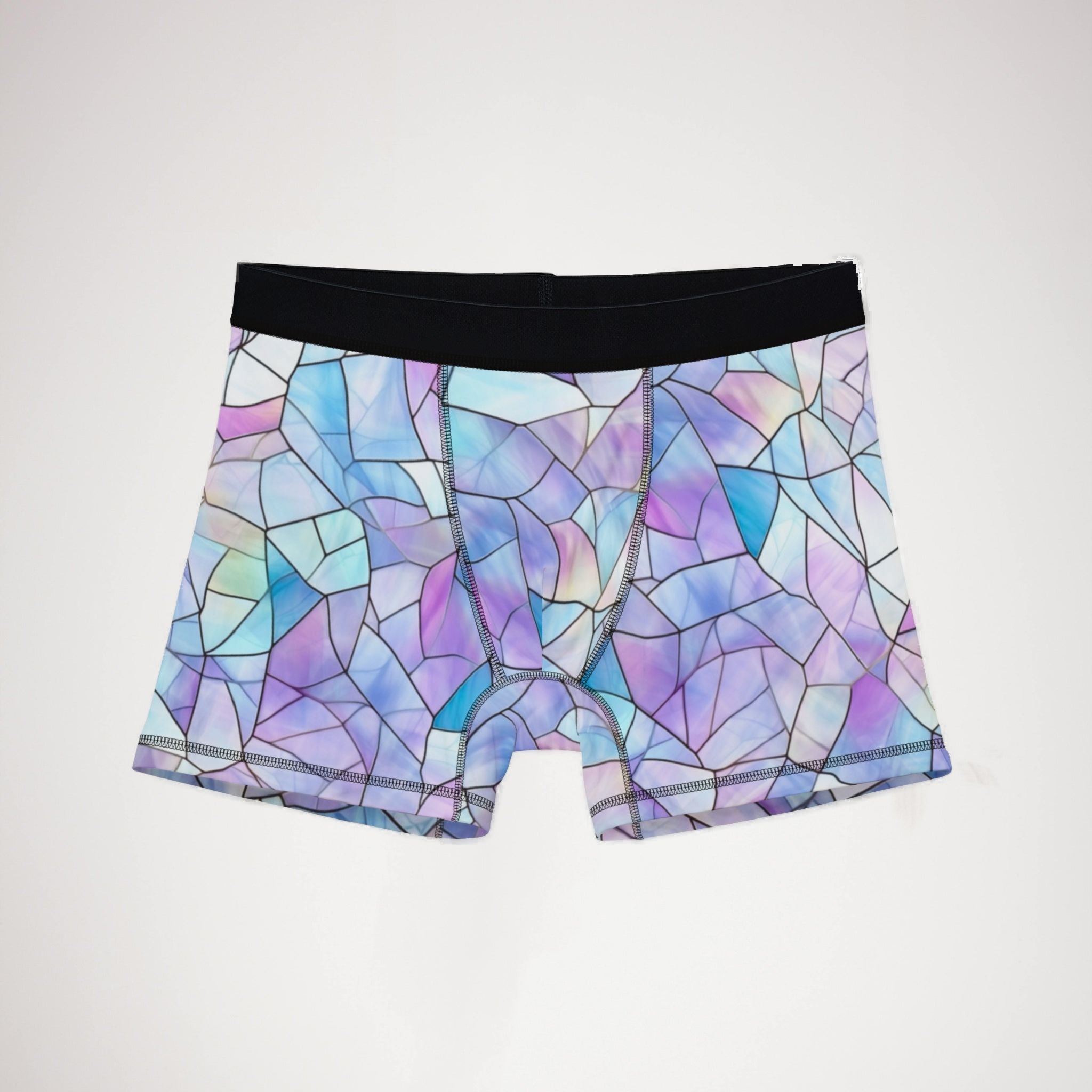 Men's boxers pastel stained glass